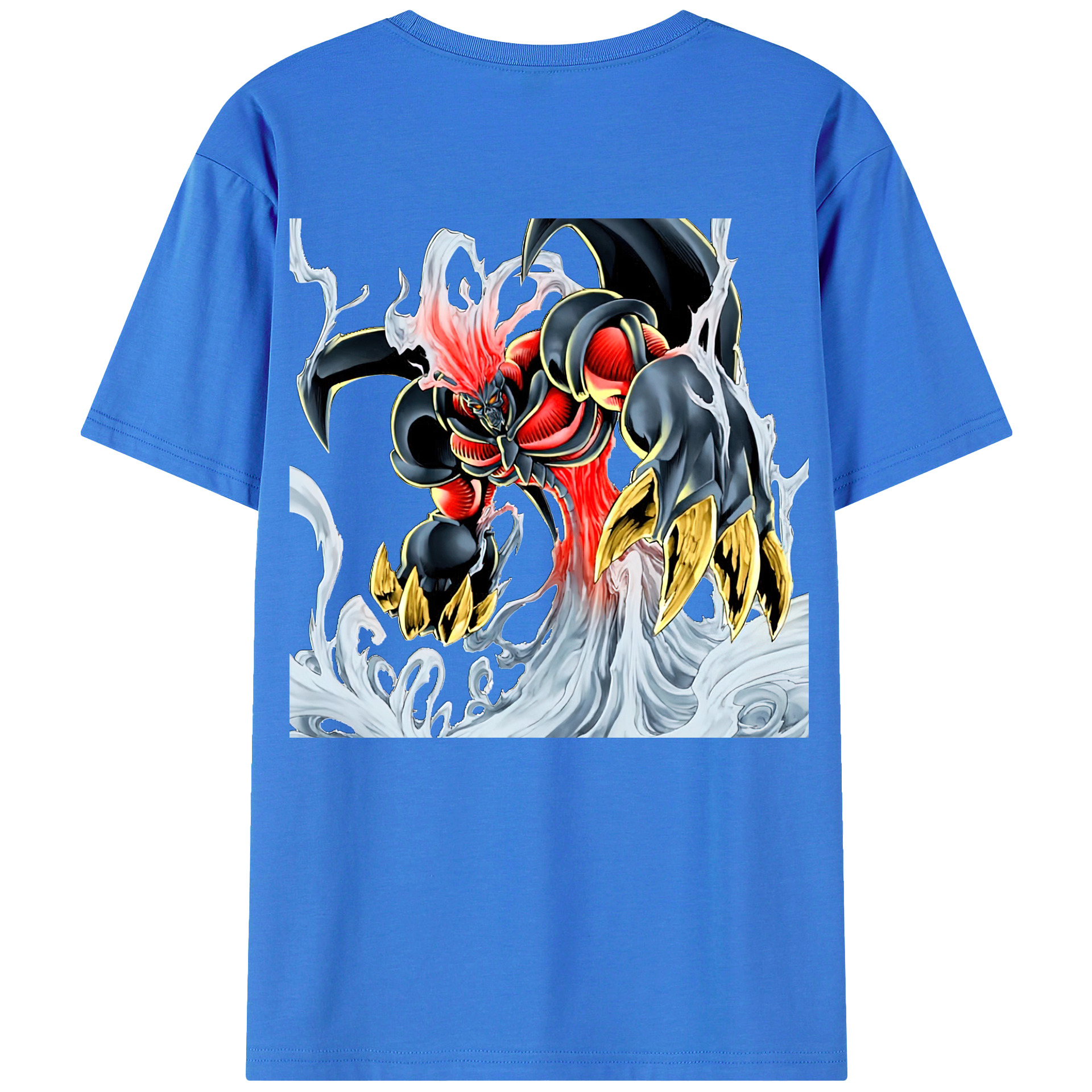 （画像用） 遊☆戯☆王 Yu-Gi-Oh! 綿100％ メンズ半袖Tシャツ（バックプリント） 通気性