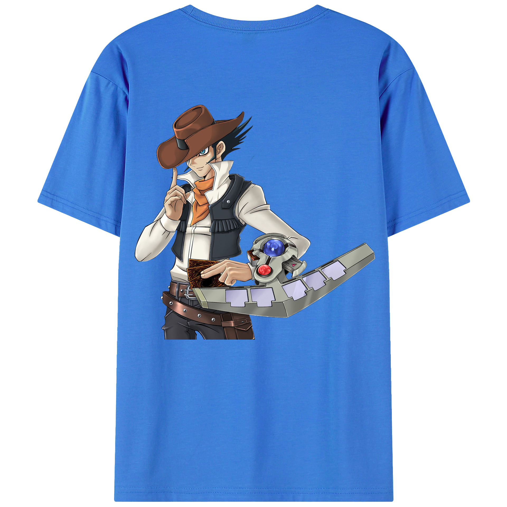 （画像用） 遊☆戯☆王 Yu-Gi-Oh! 綿100％ メンズ半袖Tシャツ（バックプリント） 通気性