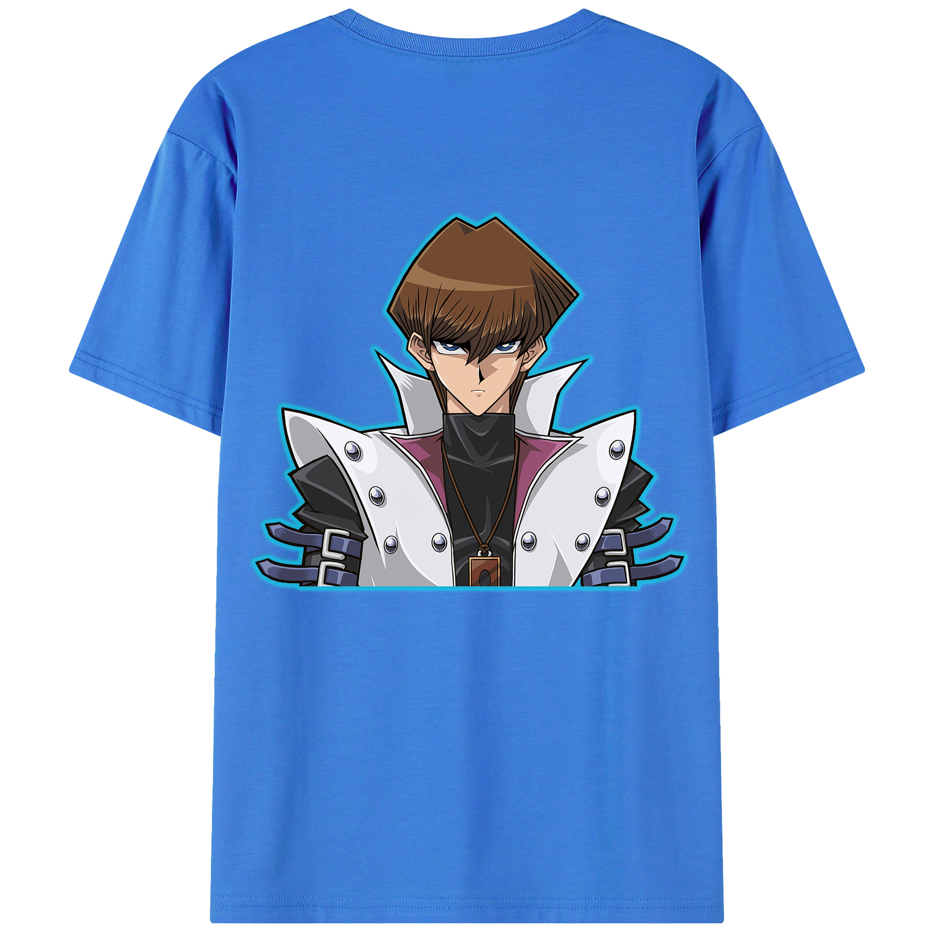 （画像用） 遊☆戯☆王 Yu-Gi-Oh! 綿100％ メンズ半袖Tシャツ（バックプリント） 通気性