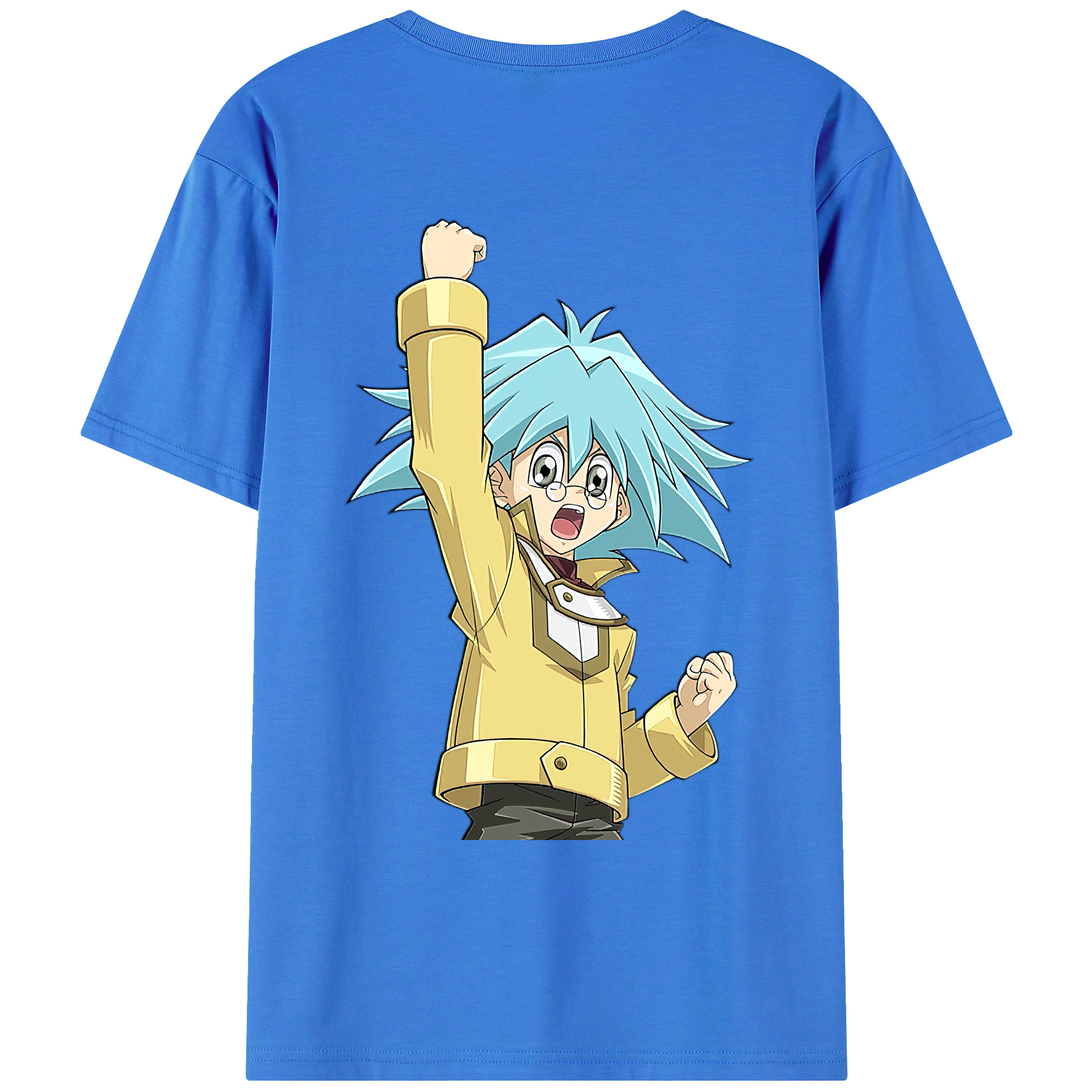 （画像用） 遊☆戯☆王 Yu-Gi-Oh! 綿100％ メンズ半袖Tシャツ（バックプリント） 通気性