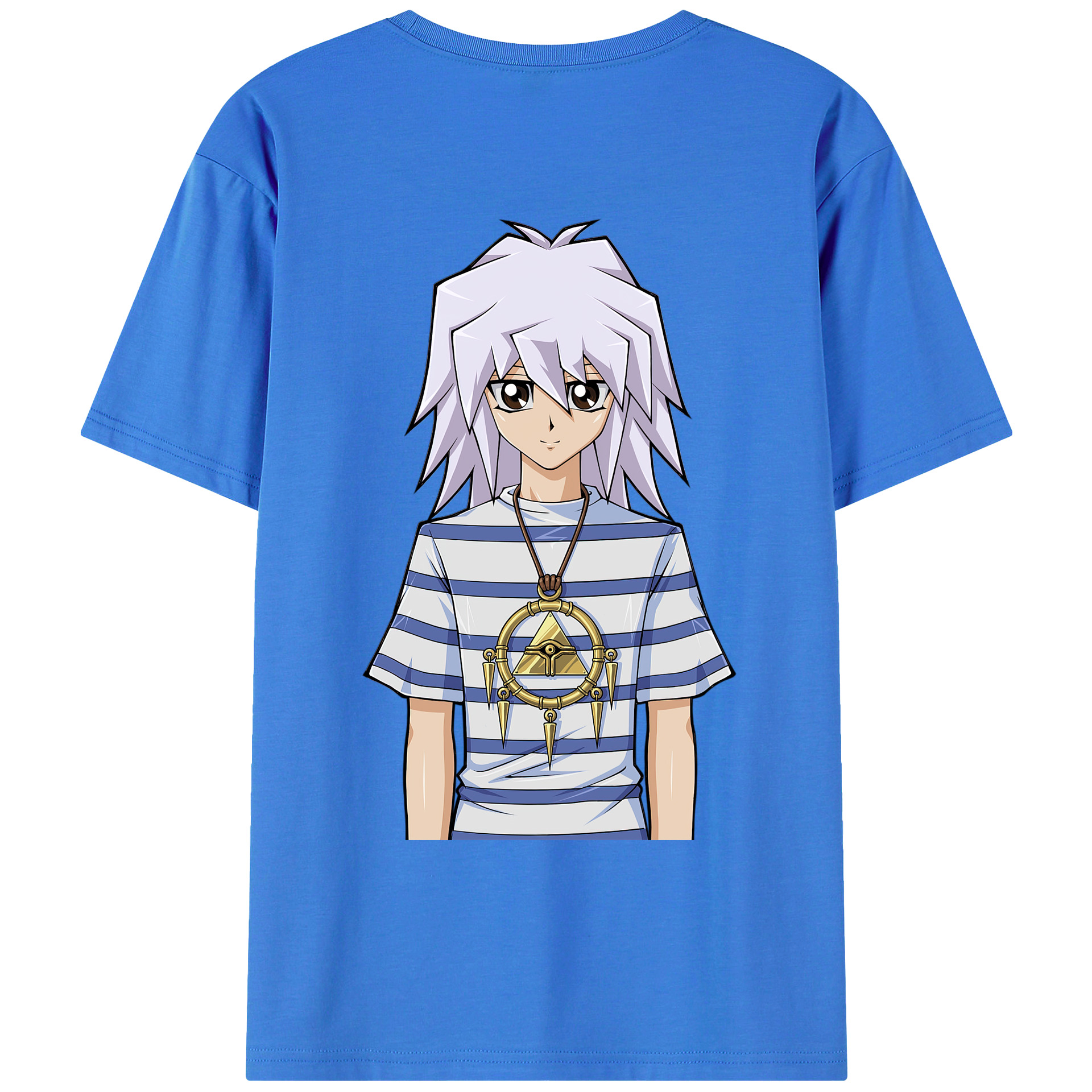（画像用） 遊☆戯☆王 Yu-Gi-Oh! 綿100％ メンズ半袖Tシャツ（バックプリント） 通気性