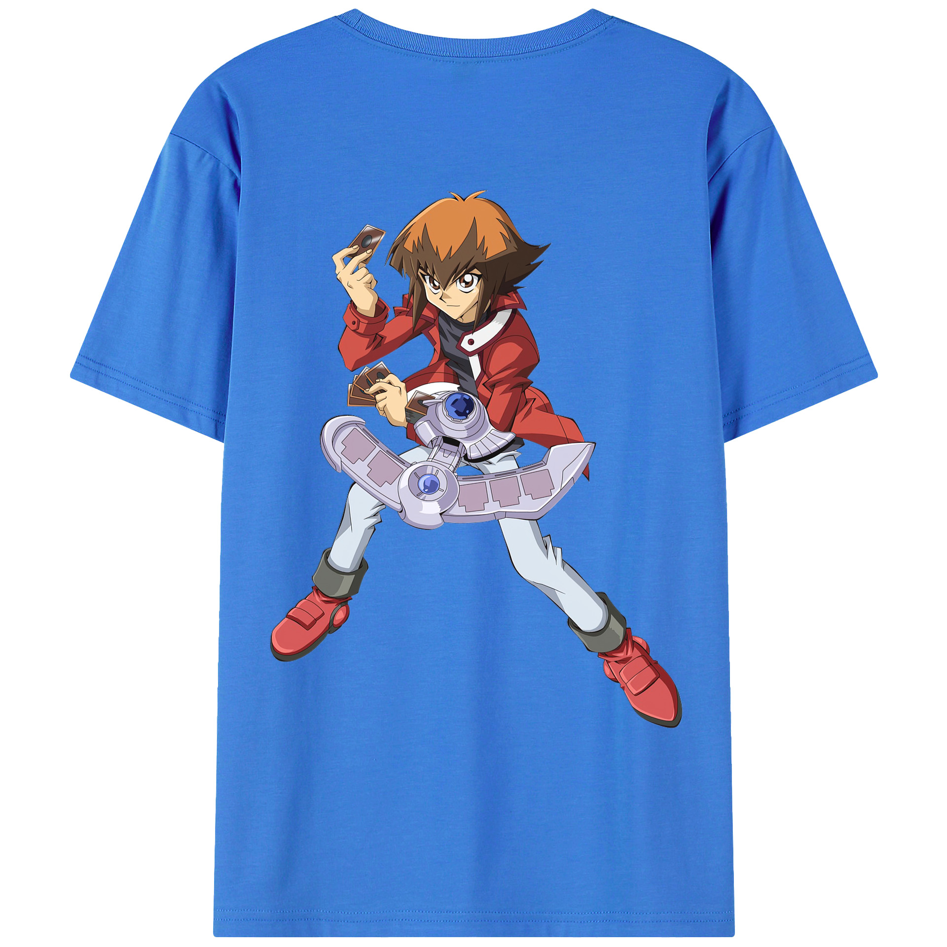 （画像用） 遊☆戯☆王 Yu-Gi-Oh! 綿100％ メンズ半袖Tシャツ（バックプリント） 通気性