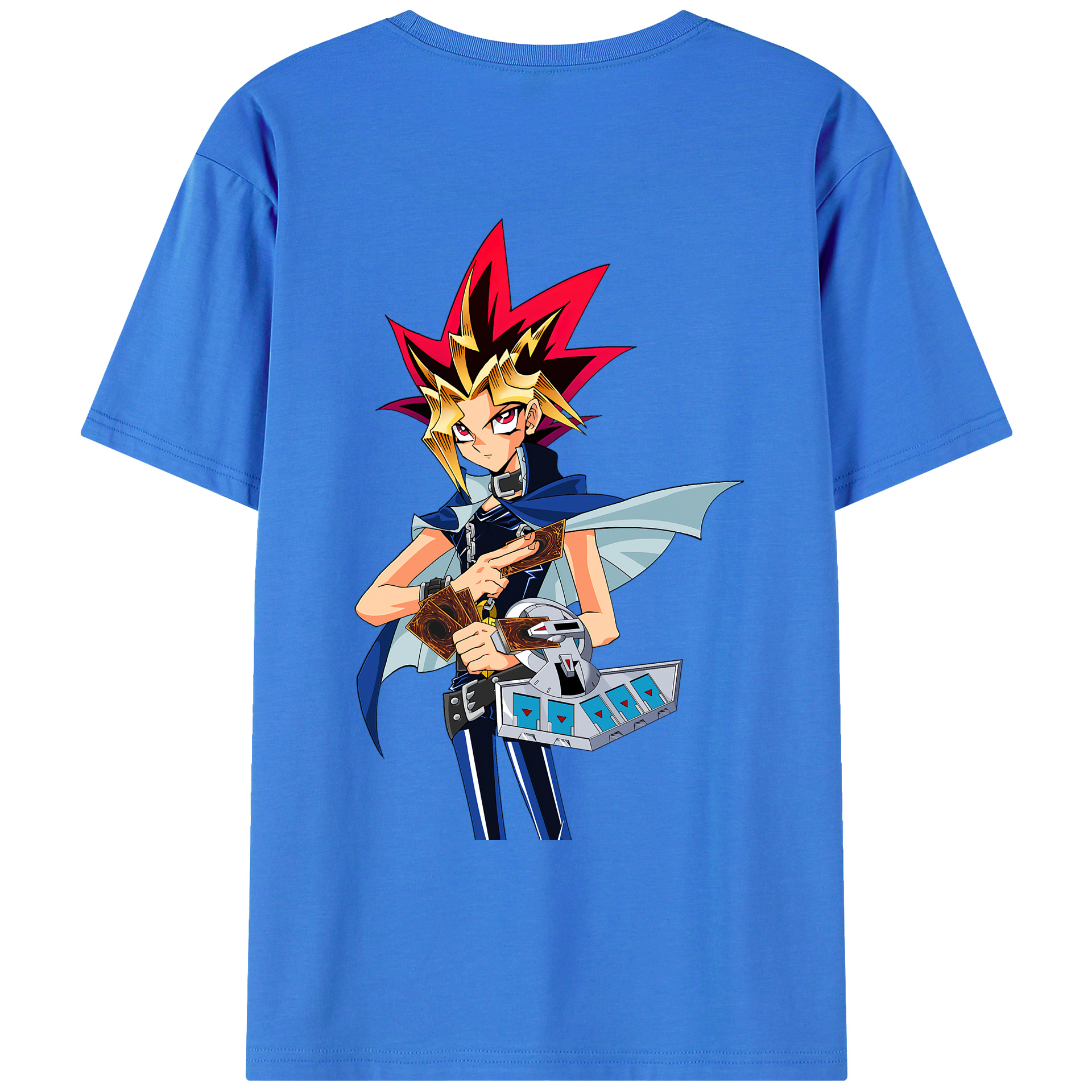 （画像用） 遊☆戯☆王 Yu-Gi-Oh! 綿100％ メンズ半袖Tシャツ（バックプリント） 通気性