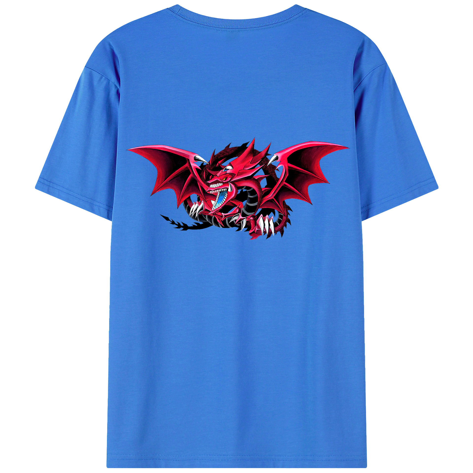 （画像用） 遊☆戯☆王 Yu-Gi-Oh! 綿100％ メンズ半袖Tシャツ（バックプリント） 通気性