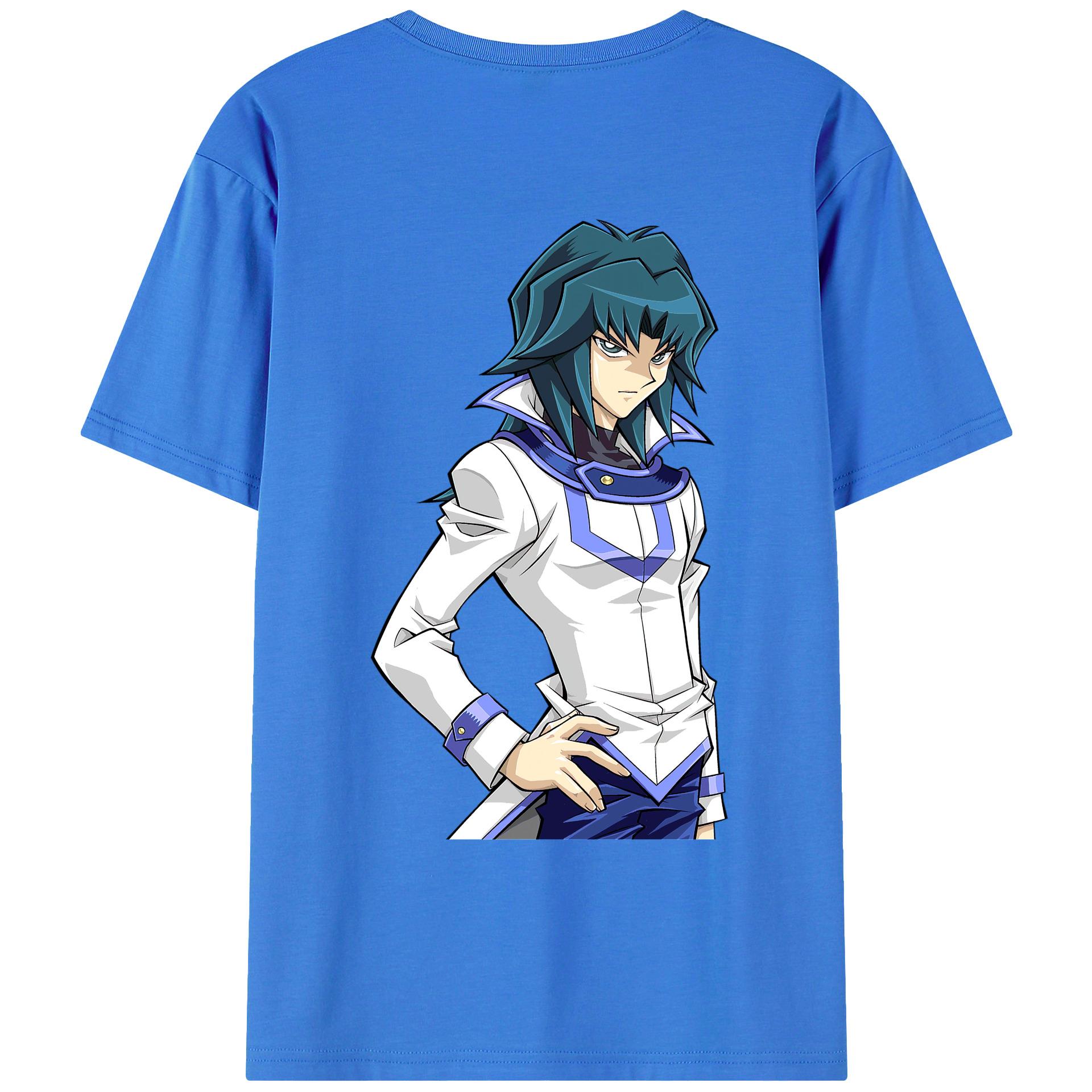 （画像用） 遊☆戯☆王 Yu-Gi-Oh! 綿100％ メンズ半袖Tシャツ（バックプリント） 通気性