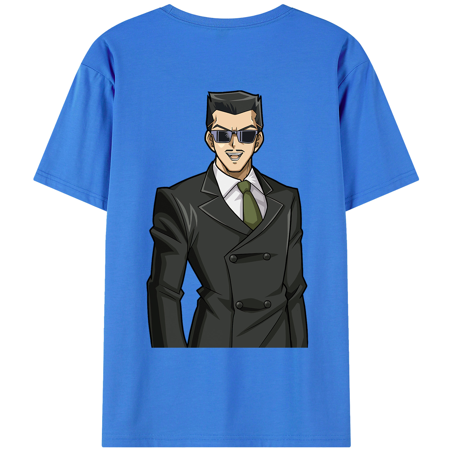 （画像用） 遊☆戯☆王 Yu-Gi-Oh! 綿100％ メンズ半袖Tシャツ（バックプリント） 通気性