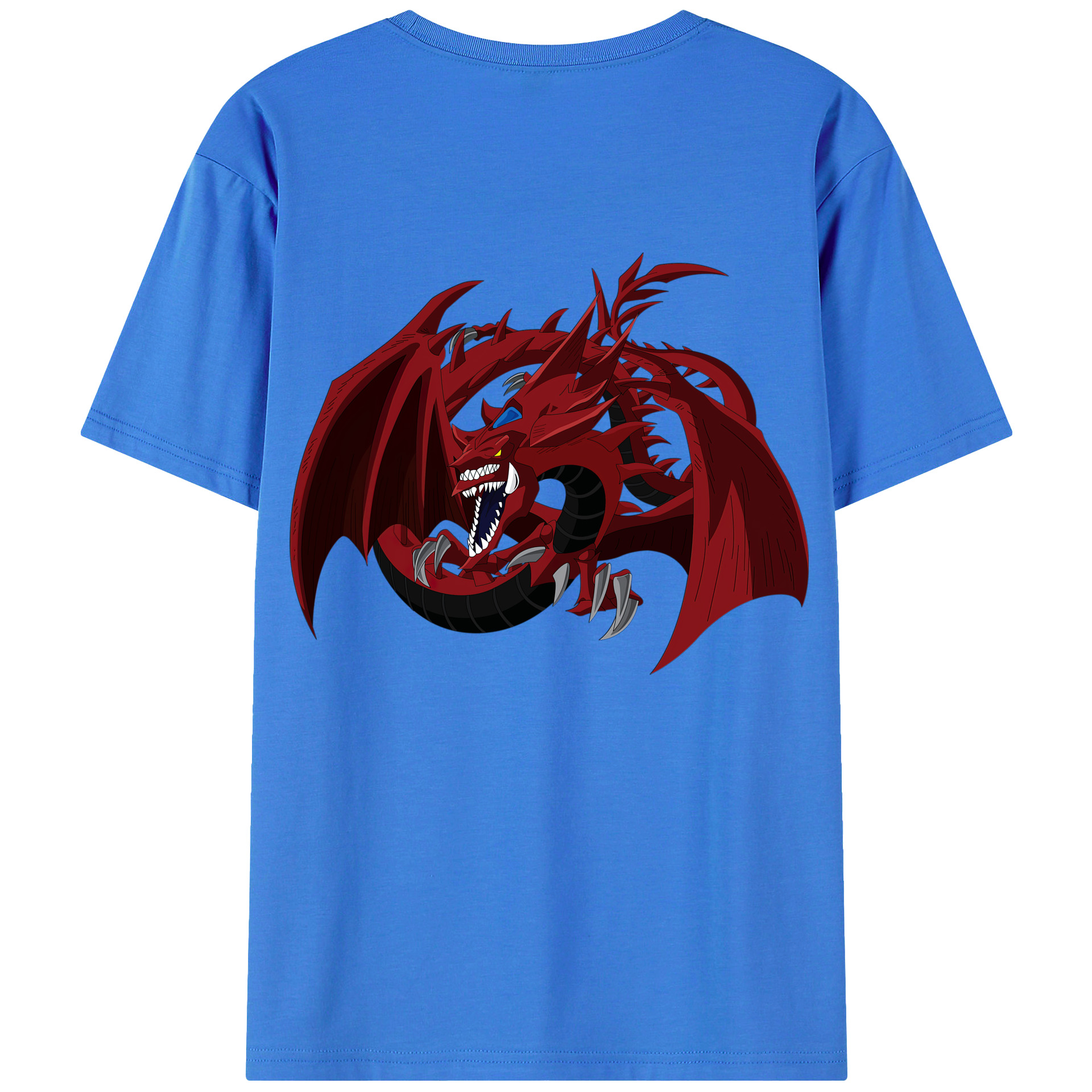 （画像用） 遊☆戯☆王 Yu-Gi-Oh! 綿100％ メンズ半袖Tシャツ（バックプリント） 通気性