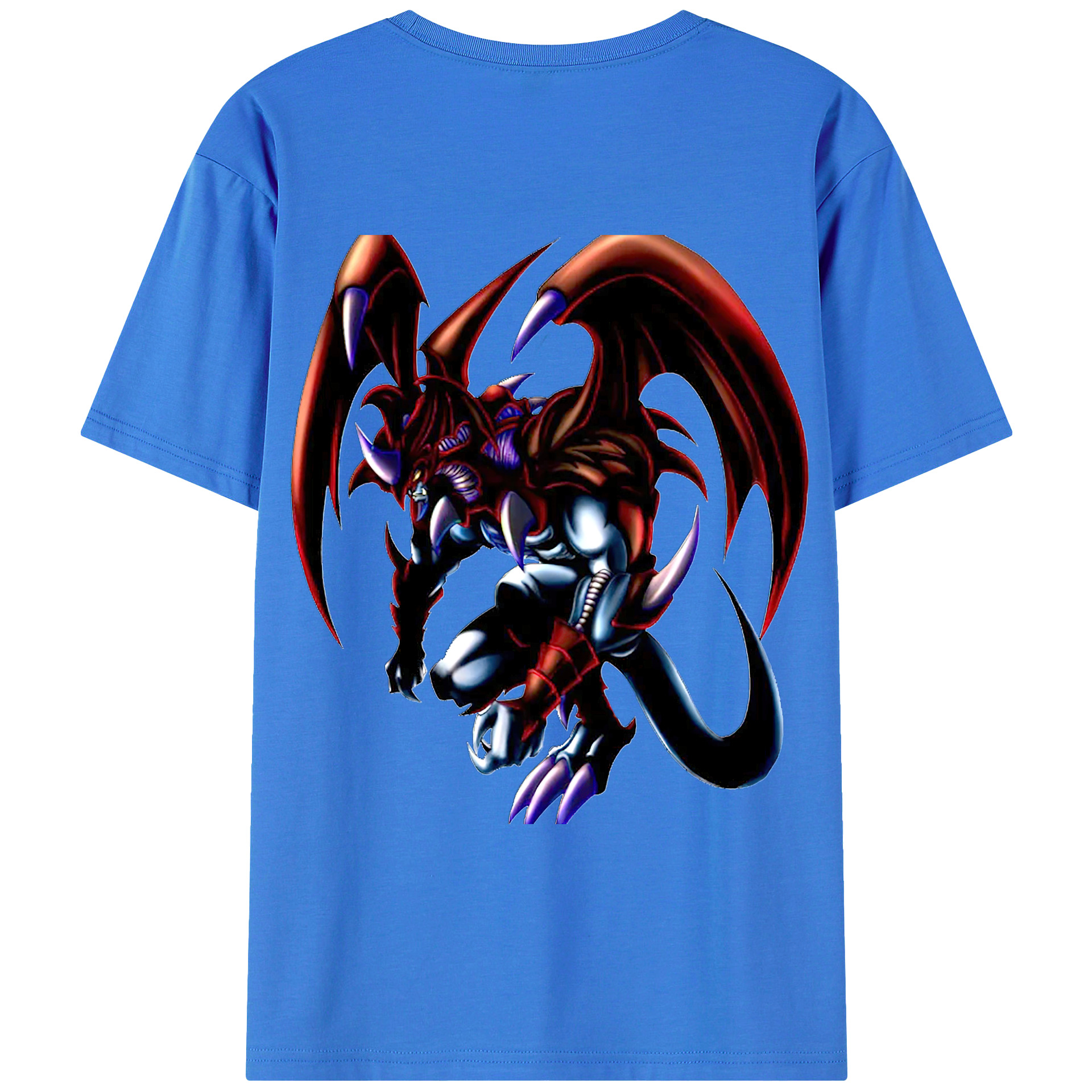 （画像用） 遊☆戯☆王 Yu-Gi-Oh! 綿100％ メンズ半袖Tシャツ（バックプリント） 通気性
