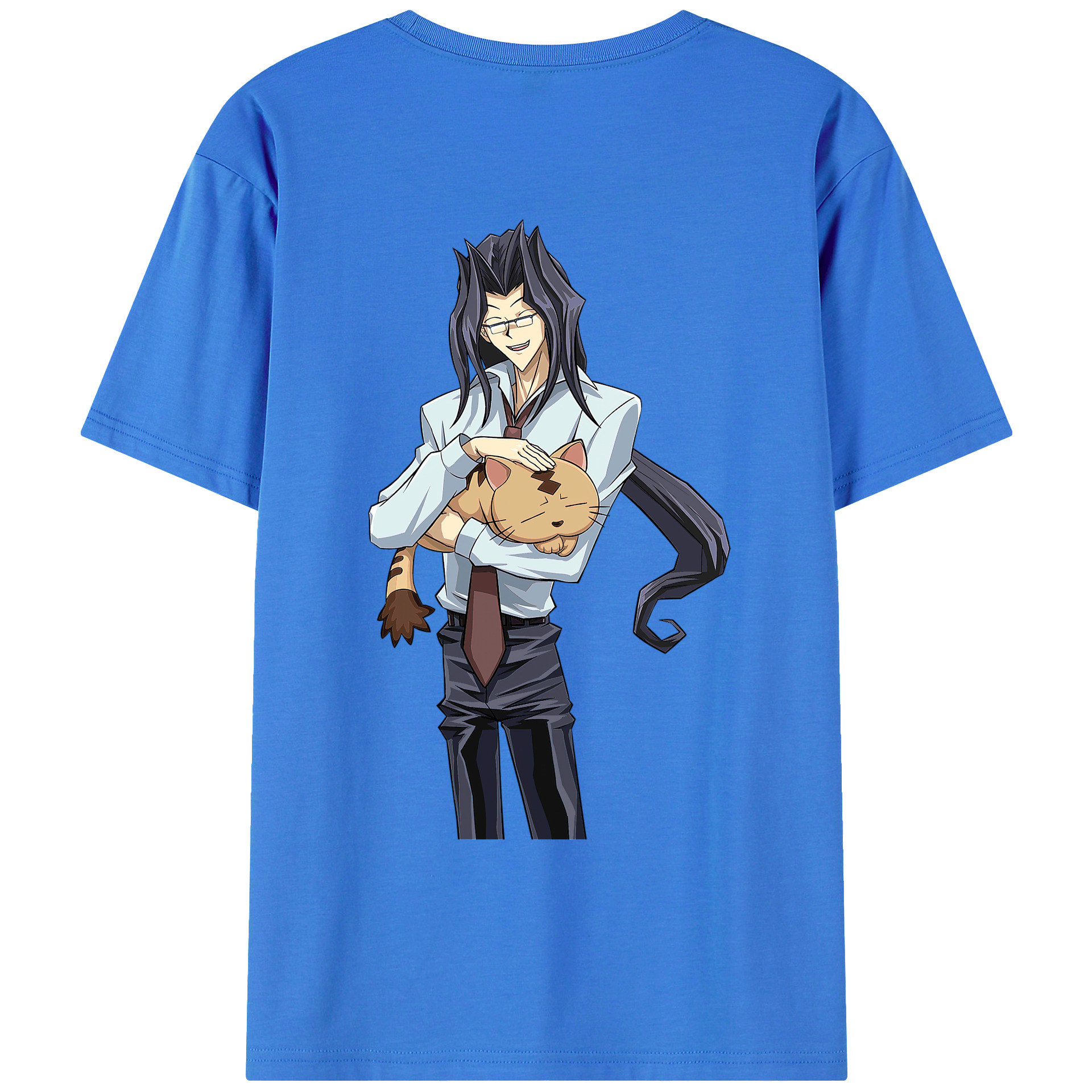 （画像用） 遊☆戯☆王 Yu-Gi-Oh! 綿100％ メンズ半袖Tシャツ（バックプリント） 通気性