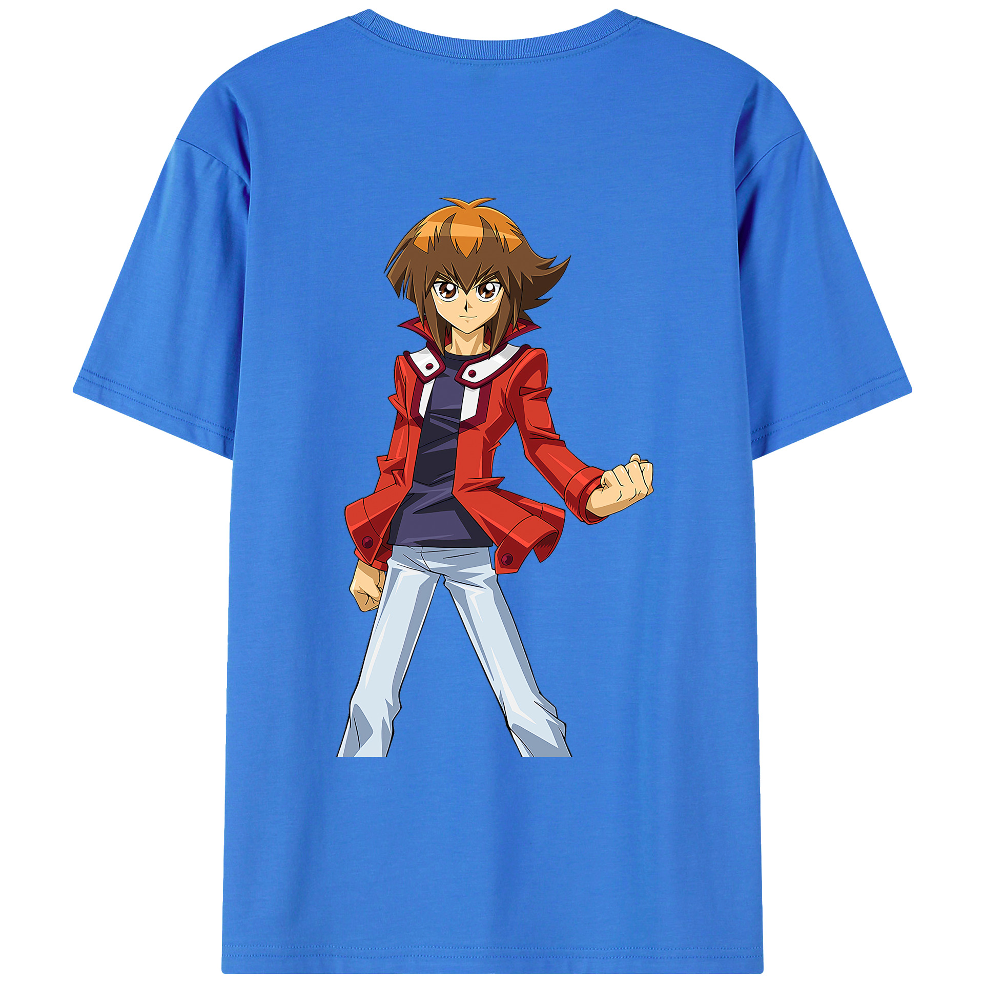（画像用） 遊☆戯☆王 Yu-Gi-Oh! 綿100％ メンズ半袖Tシャツ（バックプリント） 通気性