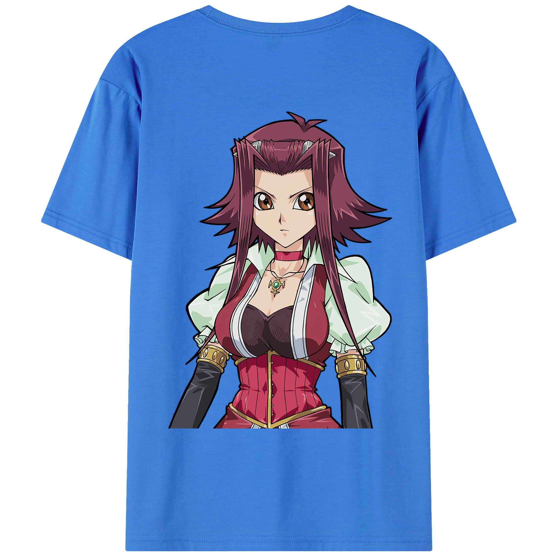 （画像用） 遊☆戯☆王 Yu-Gi-Oh! 綿100％ メンズ半袖Tシャツ（バックプリント） 通気性