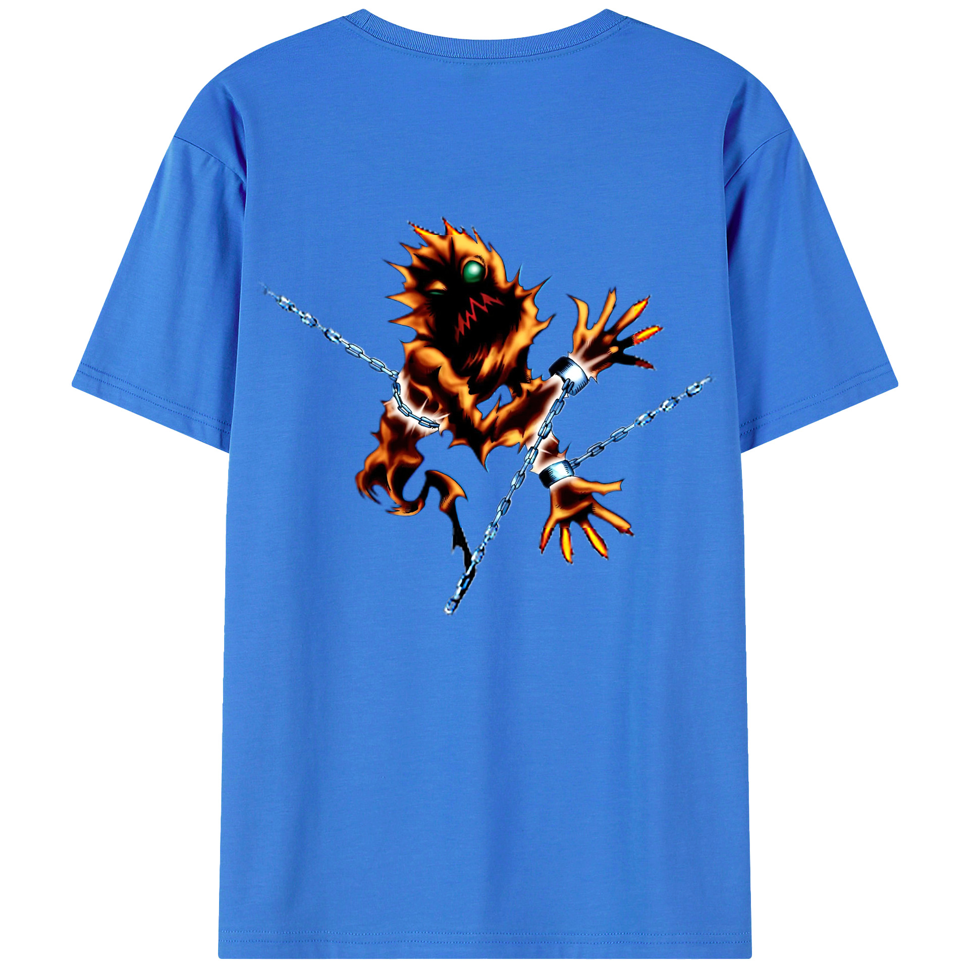 （画像用） 遊☆戯☆王 Yu-Gi-Oh! 綿100％ メンズ半袖Tシャツ（バックプリント） 通気性