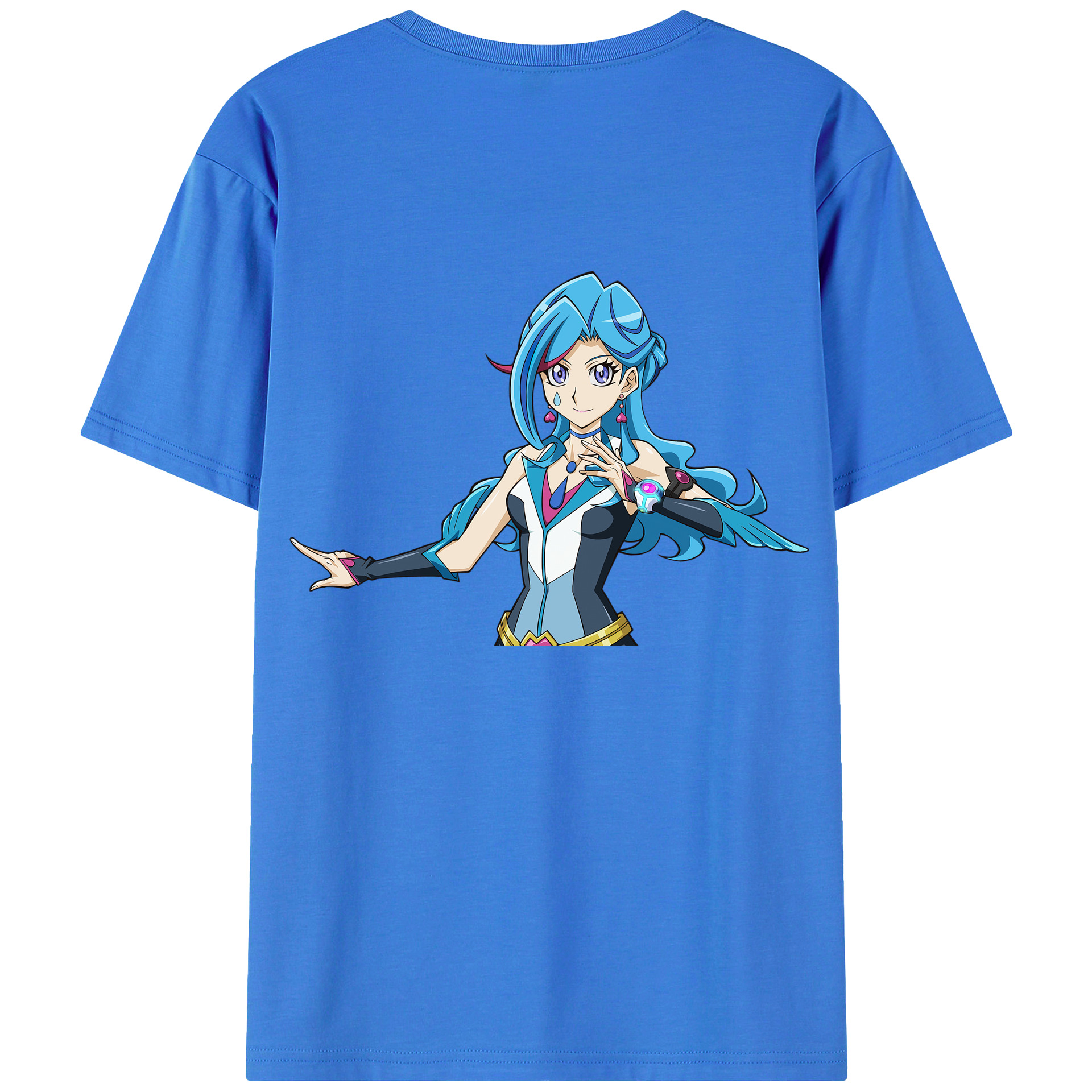 （画像用） 遊☆戯☆王 Yu-Gi-Oh! 綿100％ メンズ半袖Tシャツ（バックプリント） 通気性