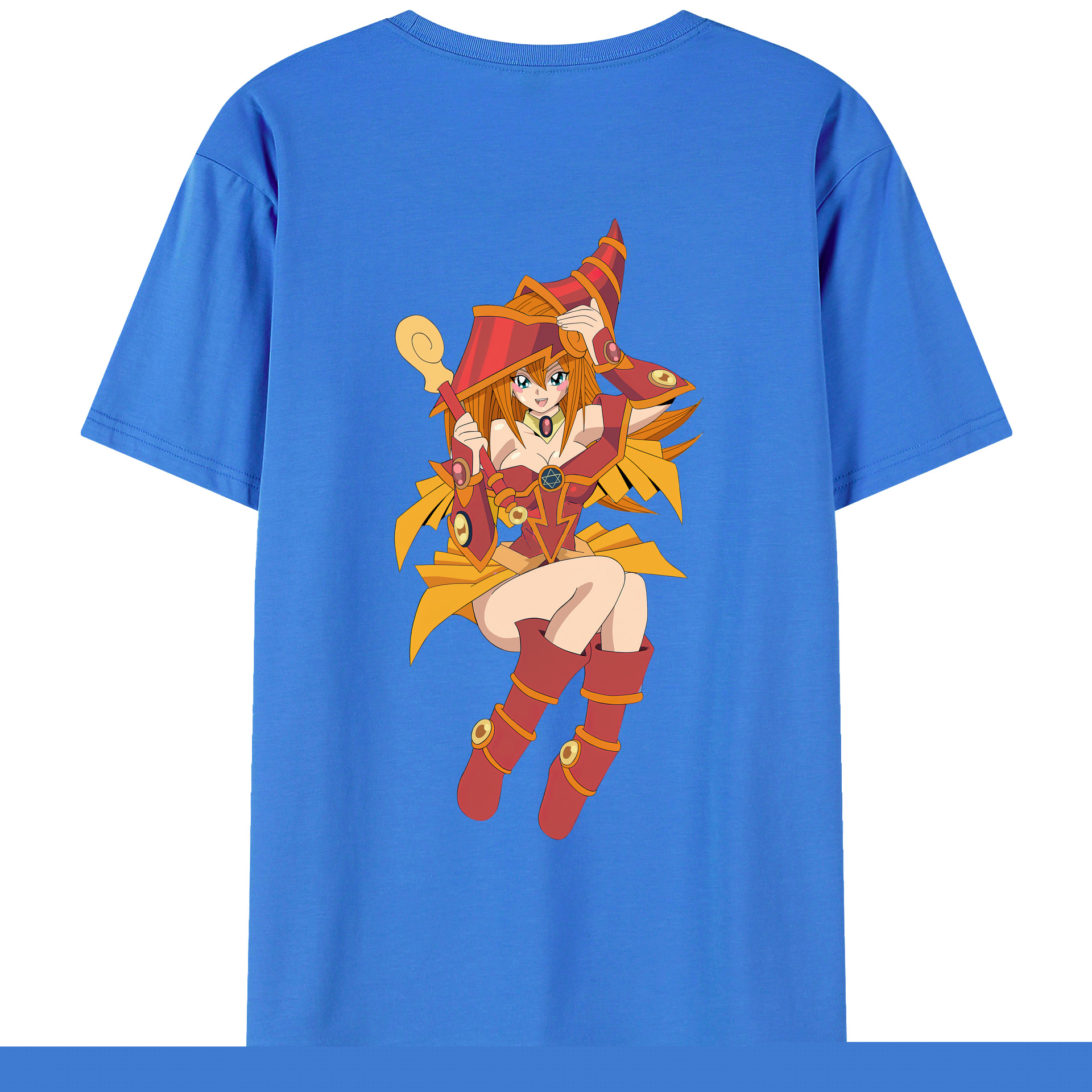 （画像用） 遊☆戯☆王 Yu-Gi-Oh! 綿100％ メンズ半袖Tシャツ（バックプリント） 通気性
