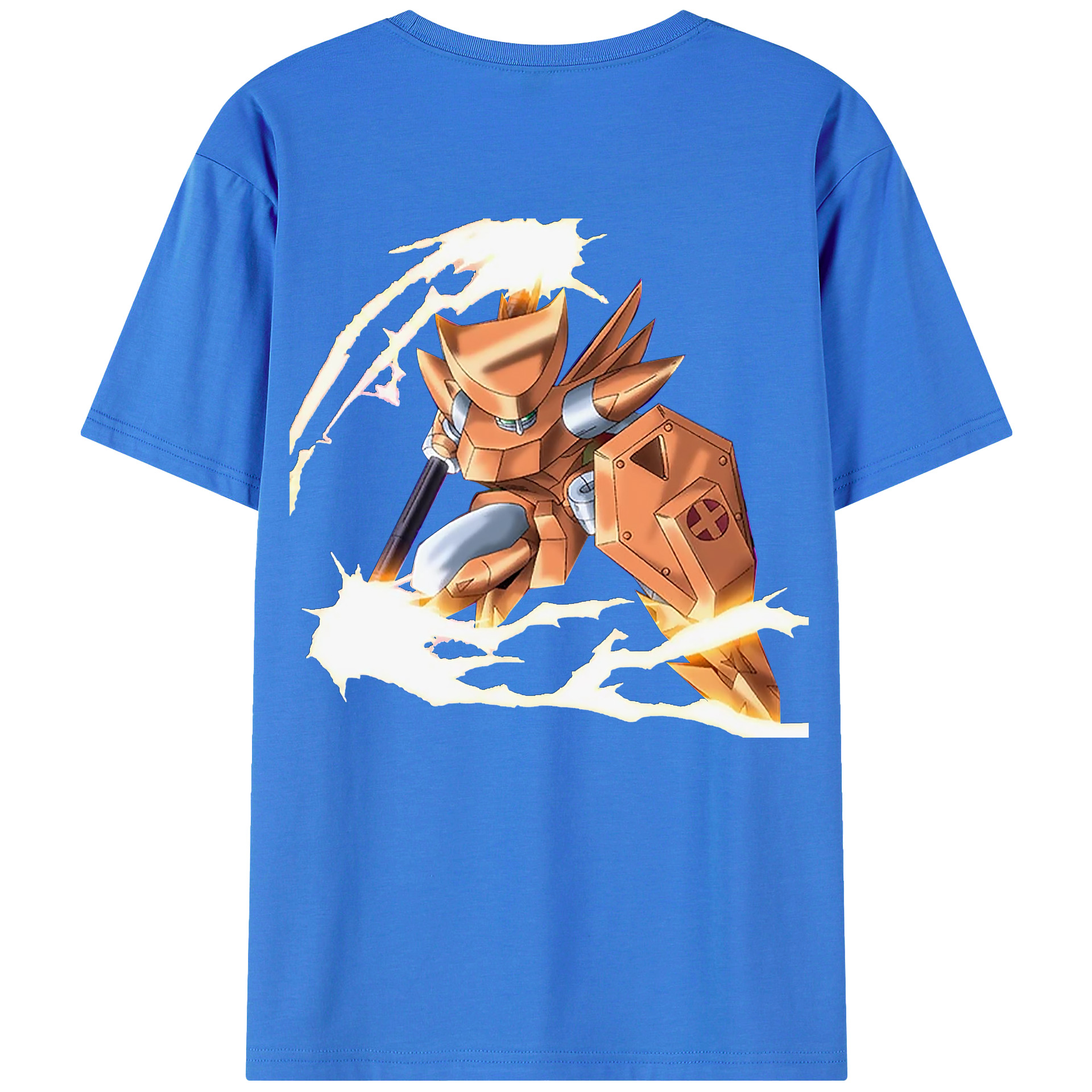 （画像用） 遊☆戯☆王 Yu-Gi-Oh! 綿100％ メンズ半袖Tシャツ（バックプリント） 通気性