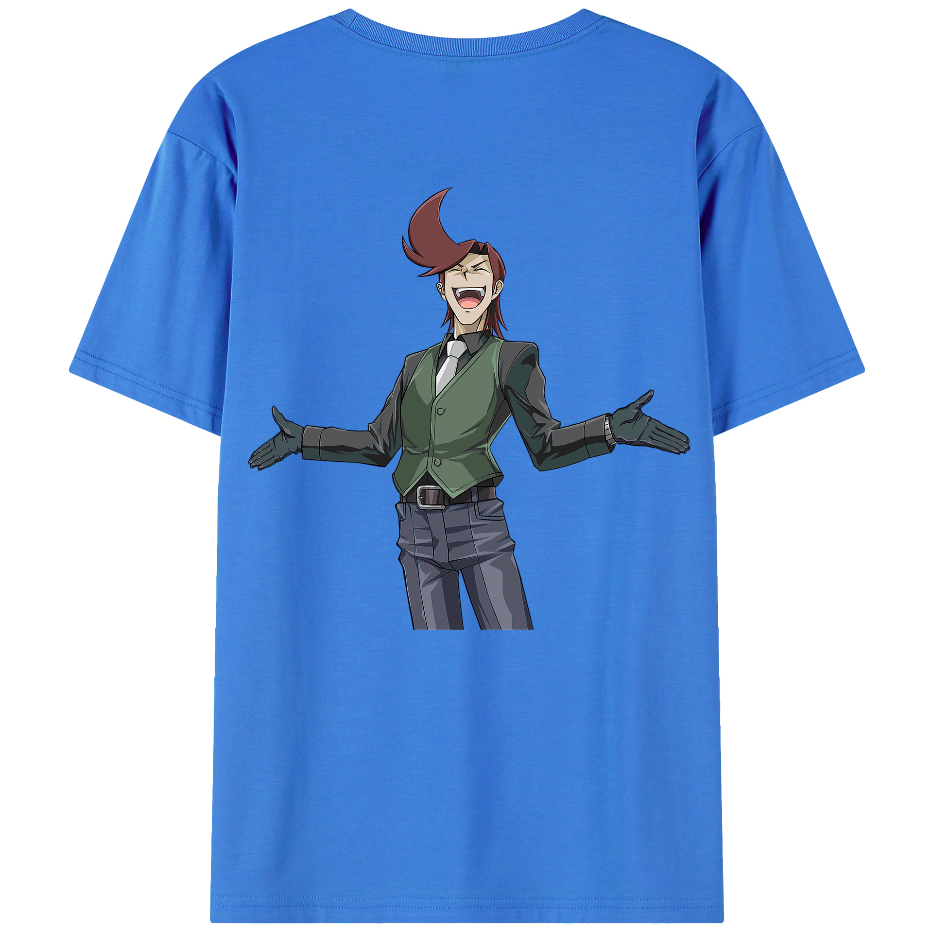 （画像用） 遊☆戯☆王 Yu-Gi-Oh! 綿100％ メンズ半袖Tシャツ（バックプリント） 通気性