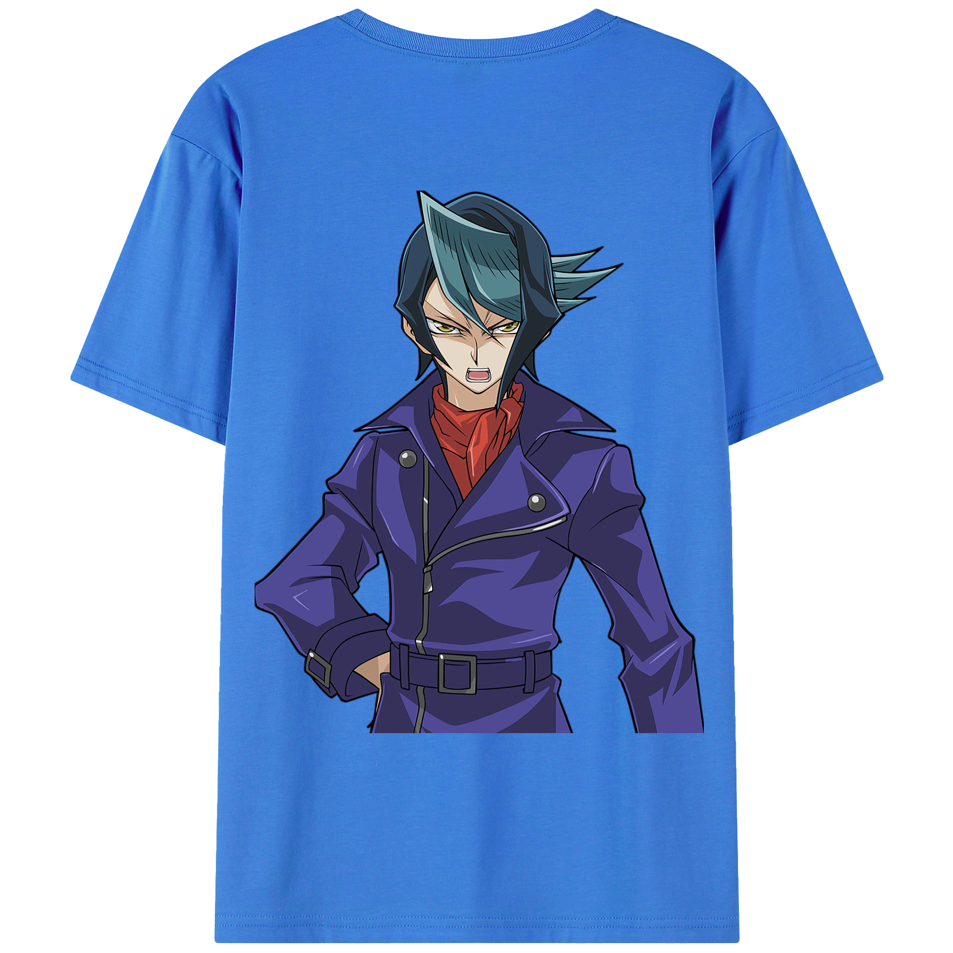 （画像用） 遊☆戯☆王 Yu-Gi-Oh! 綿100％ メンズ半袖Tシャツ（バックプリント） 通気性