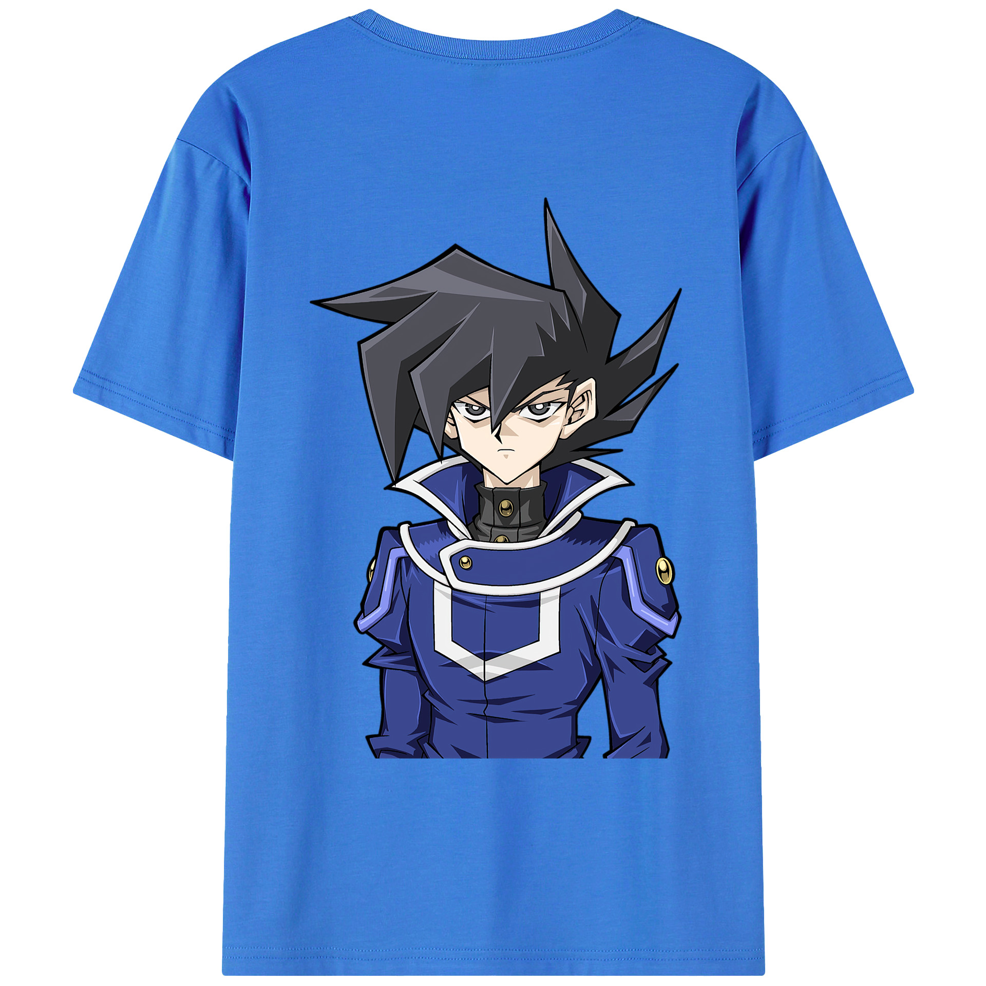 （画像用） 遊☆戯☆王 Yu-Gi-Oh! 綿100％ メンズ半袖Tシャツ（バックプリント） 通気性