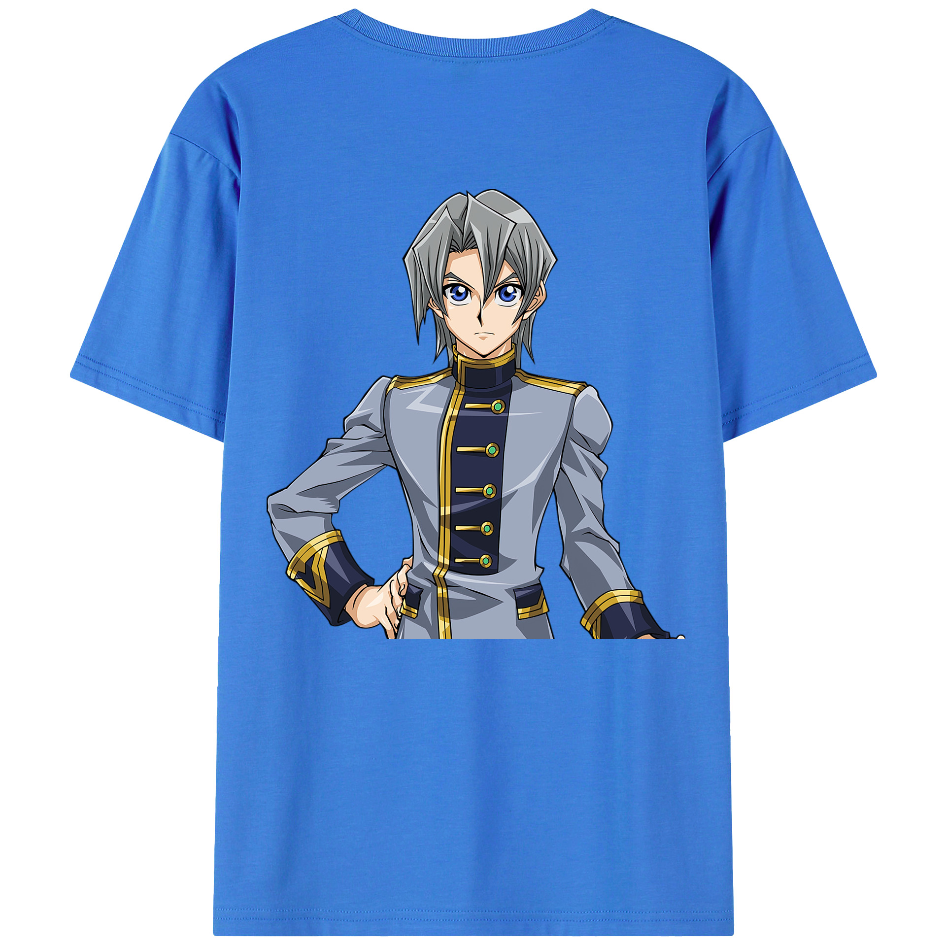（画像用） 遊☆戯☆王 Yu-Gi-Oh! 綿100％ メンズ半袖Tシャツ（バックプリント） 通気性