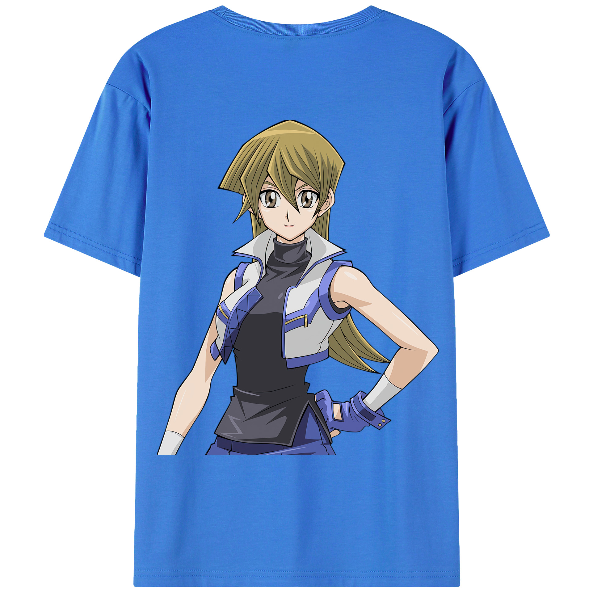 （画像用） 遊☆戯☆王 Yu-Gi-Oh! 綿100％ メンズ半袖Tシャツ（バックプリント） 通気性