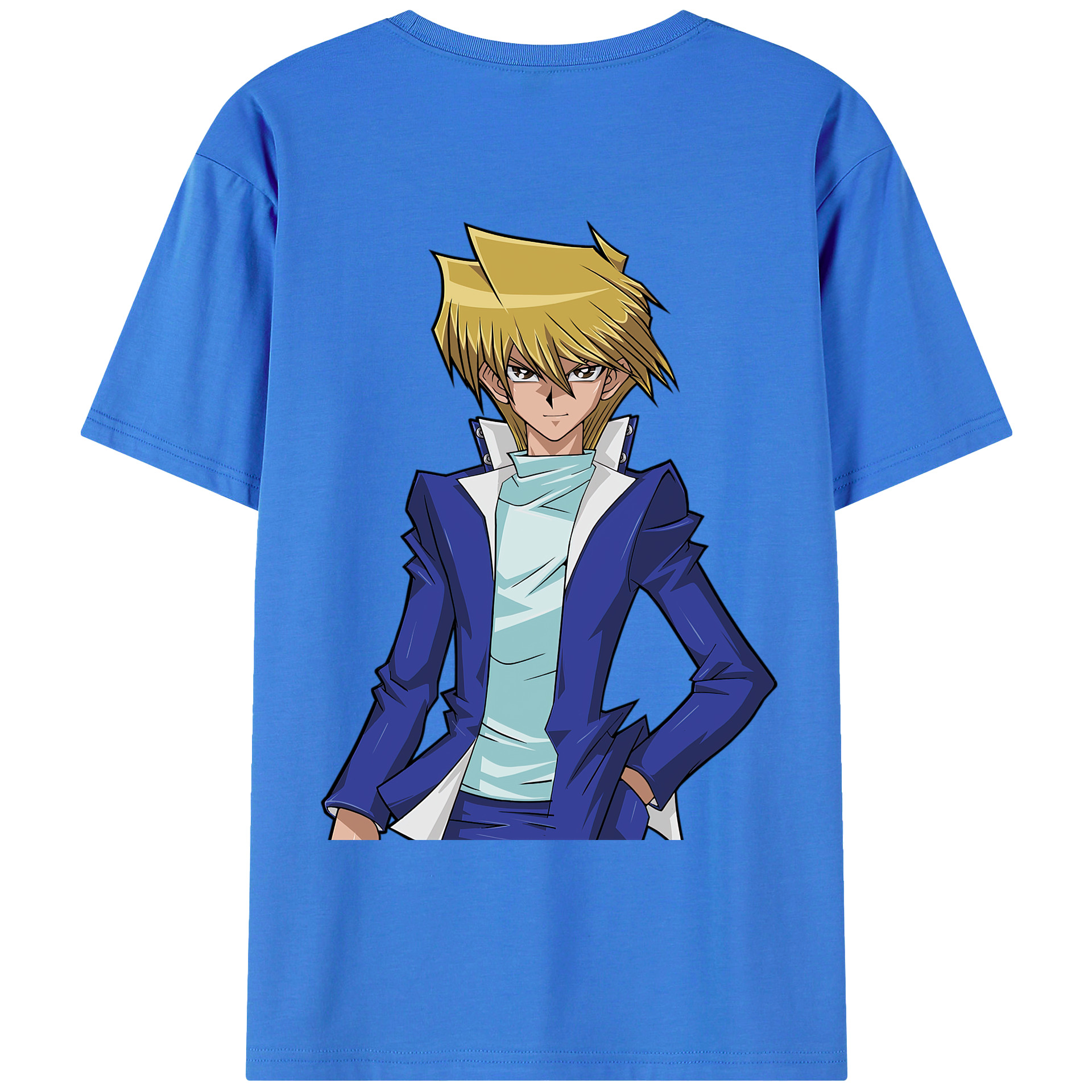 （画像用） 遊☆戯☆王 Yu-Gi-Oh! 綿100％ メンズ半袖Tシャツ（バックプリント） 通気性