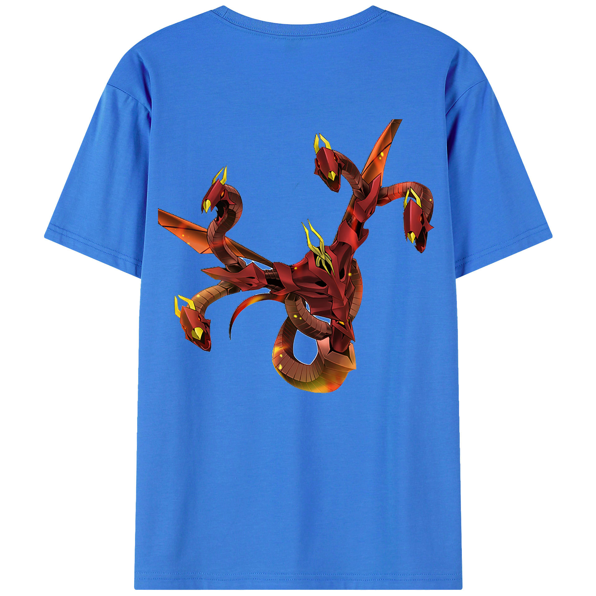 （画像用） 遊☆戯☆王 Yu-Gi-Oh! 綿100％ メンズ半袖Tシャツ（バックプリント） 通気性