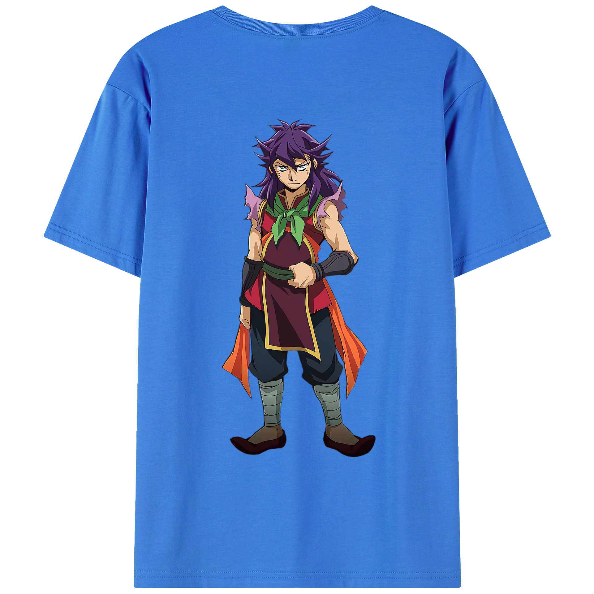 （画像用） 遊☆戯☆王 Yu-Gi-Oh! 綿100％ メンズ半袖Tシャツ（バックプリント） 通気性