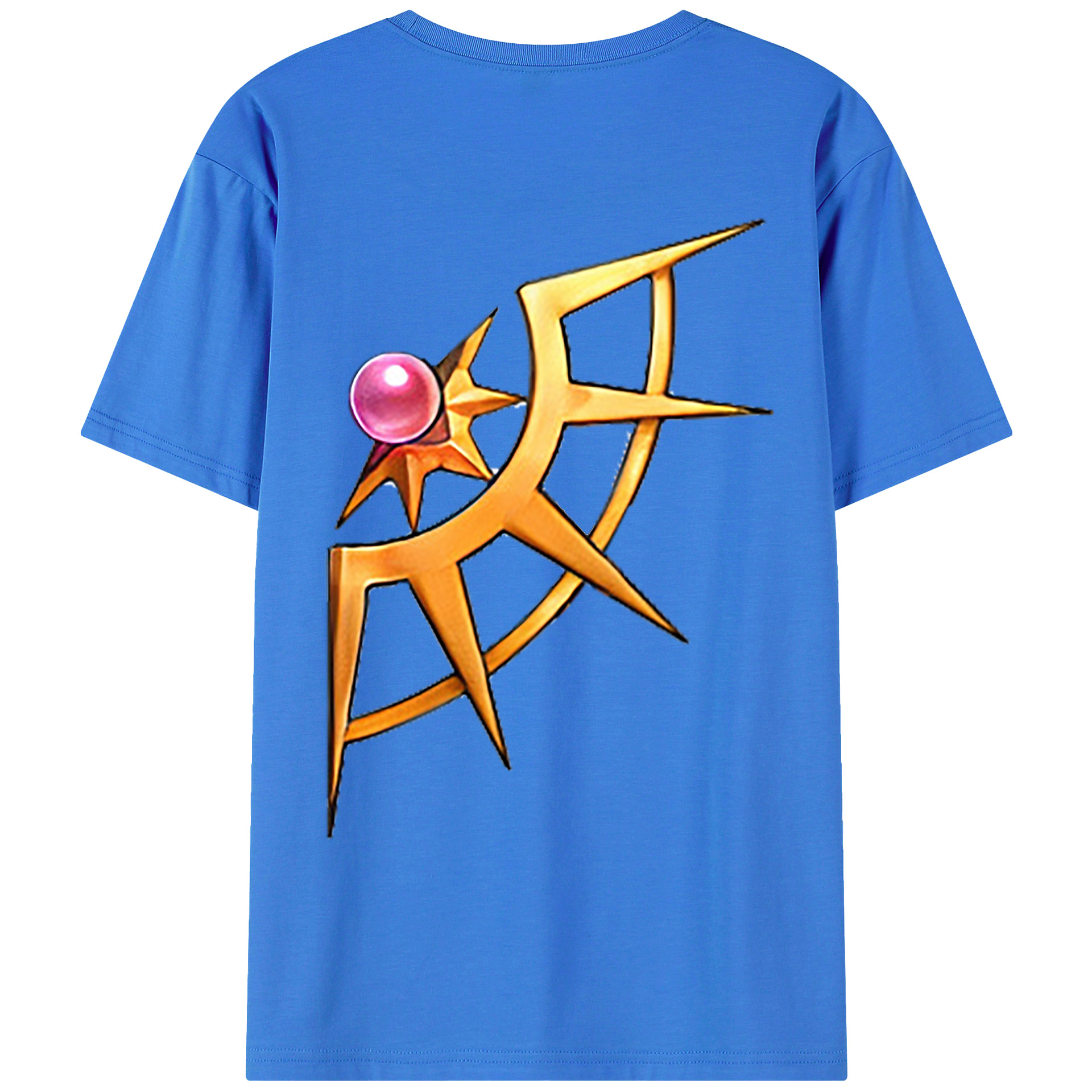 （画像用） 遊☆戯☆王 Yu-Gi-Oh! 綿100％ メンズ半袖Tシャツ（バックプリント） 通気性