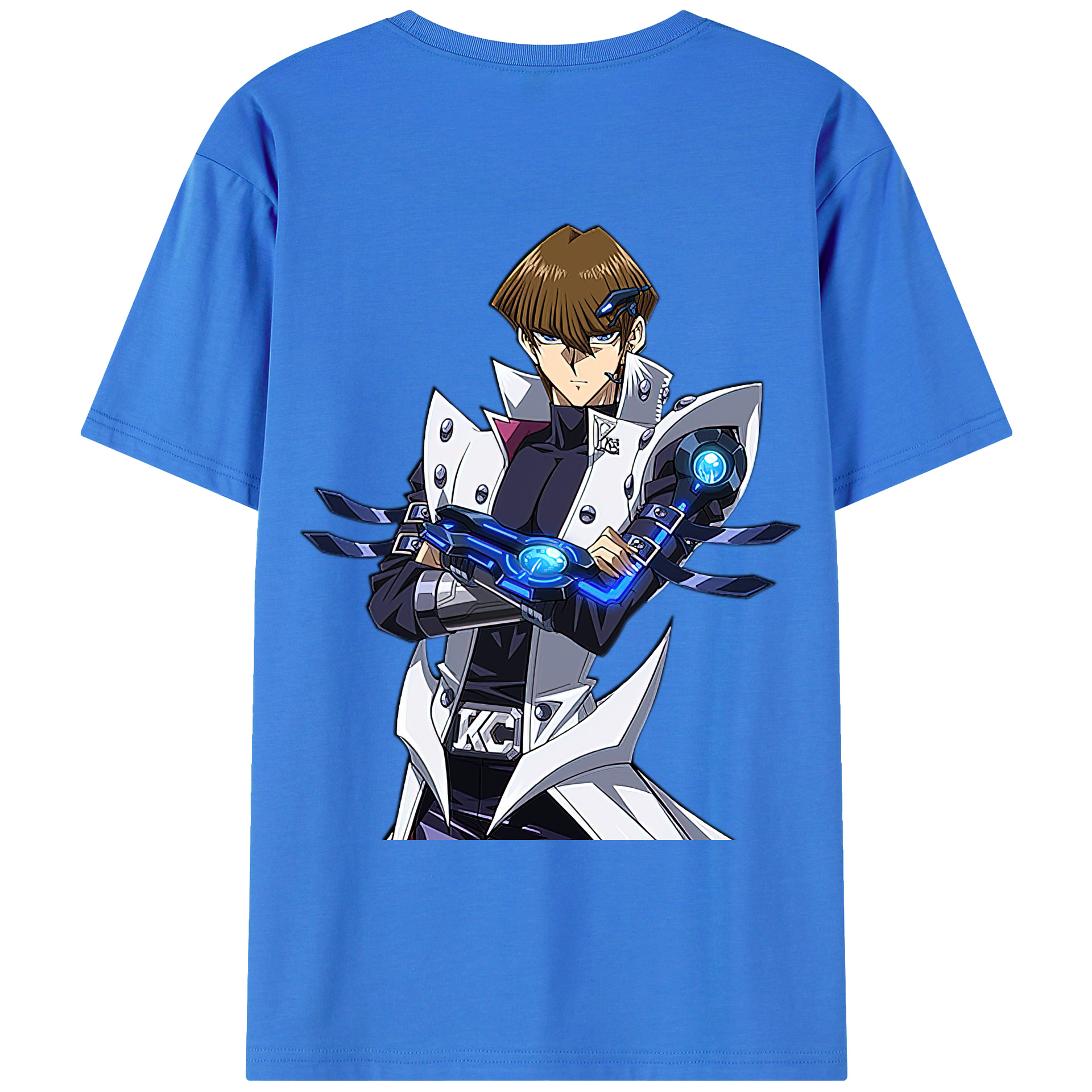（画像用） 遊☆戯☆王 Yu-Gi-Oh! 綿100％ メンズ半袖Tシャツ（バックプリント） 通気性