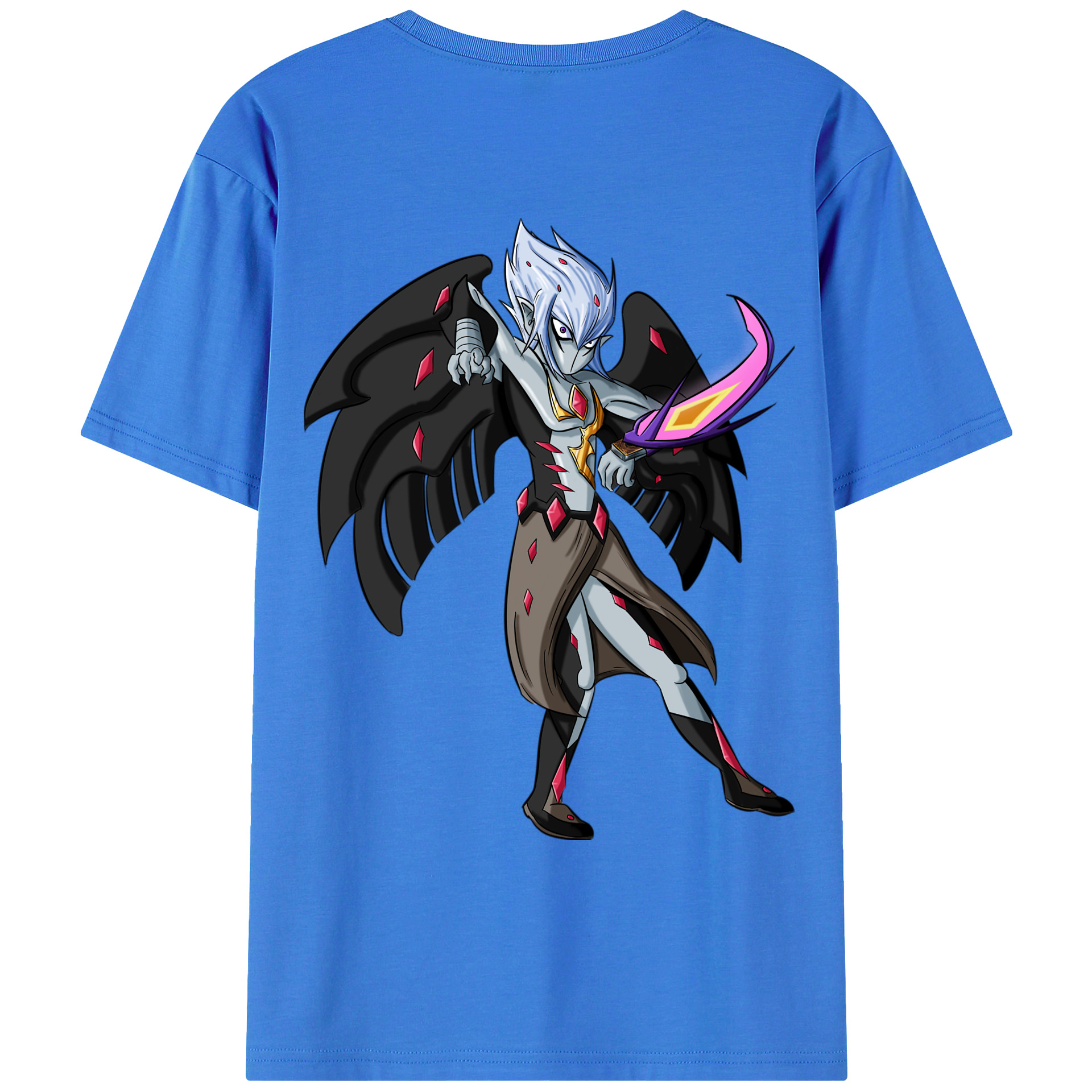 （画像用） 遊☆戯☆王 Yu-Gi-Oh! 綿100％ メンズ半袖Tシャツ（バックプリント） 通気性
