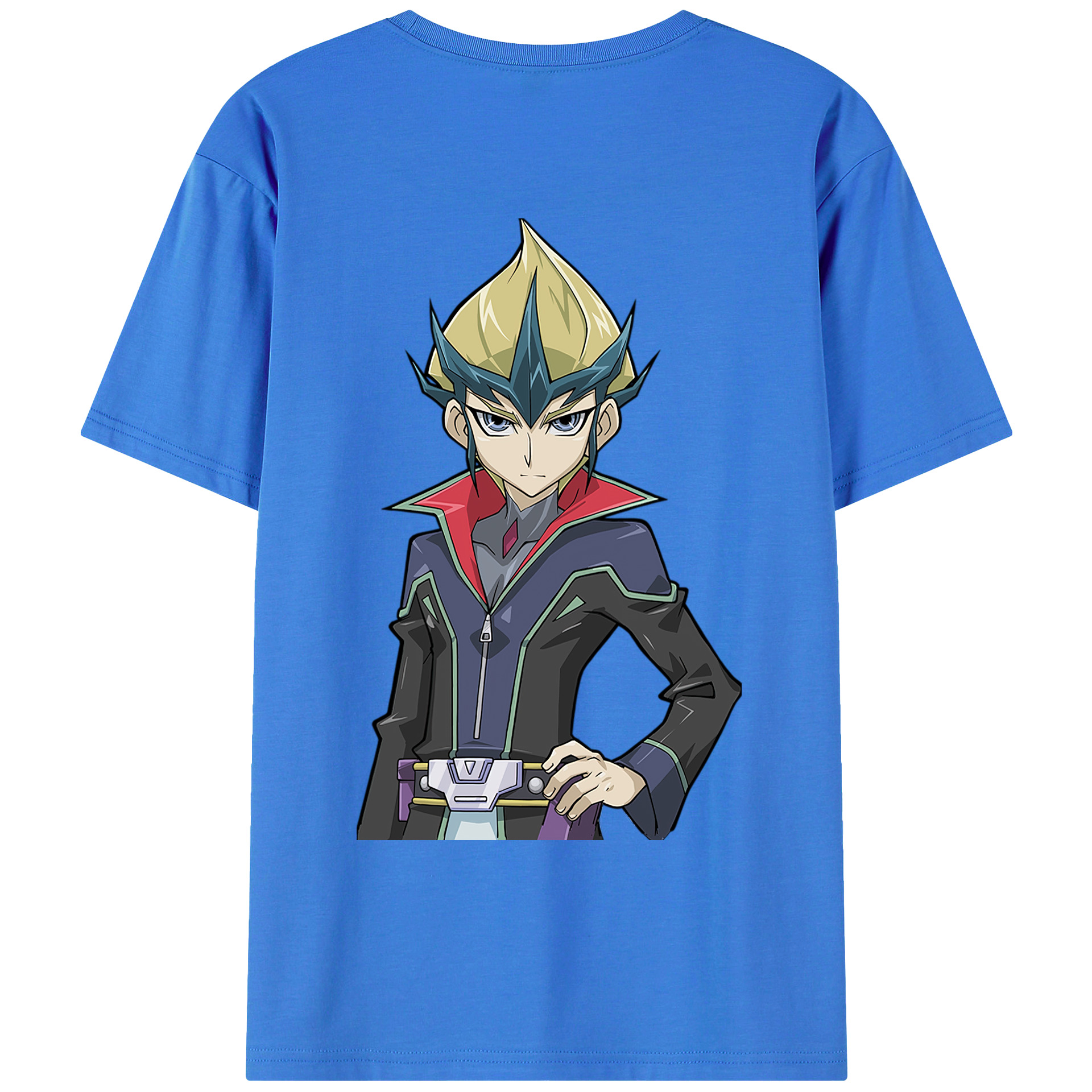 （画像用） 遊☆戯☆王 Yu-Gi-Oh! 綿100％ メンズ半袖Tシャツ（バックプリント） 通気性
