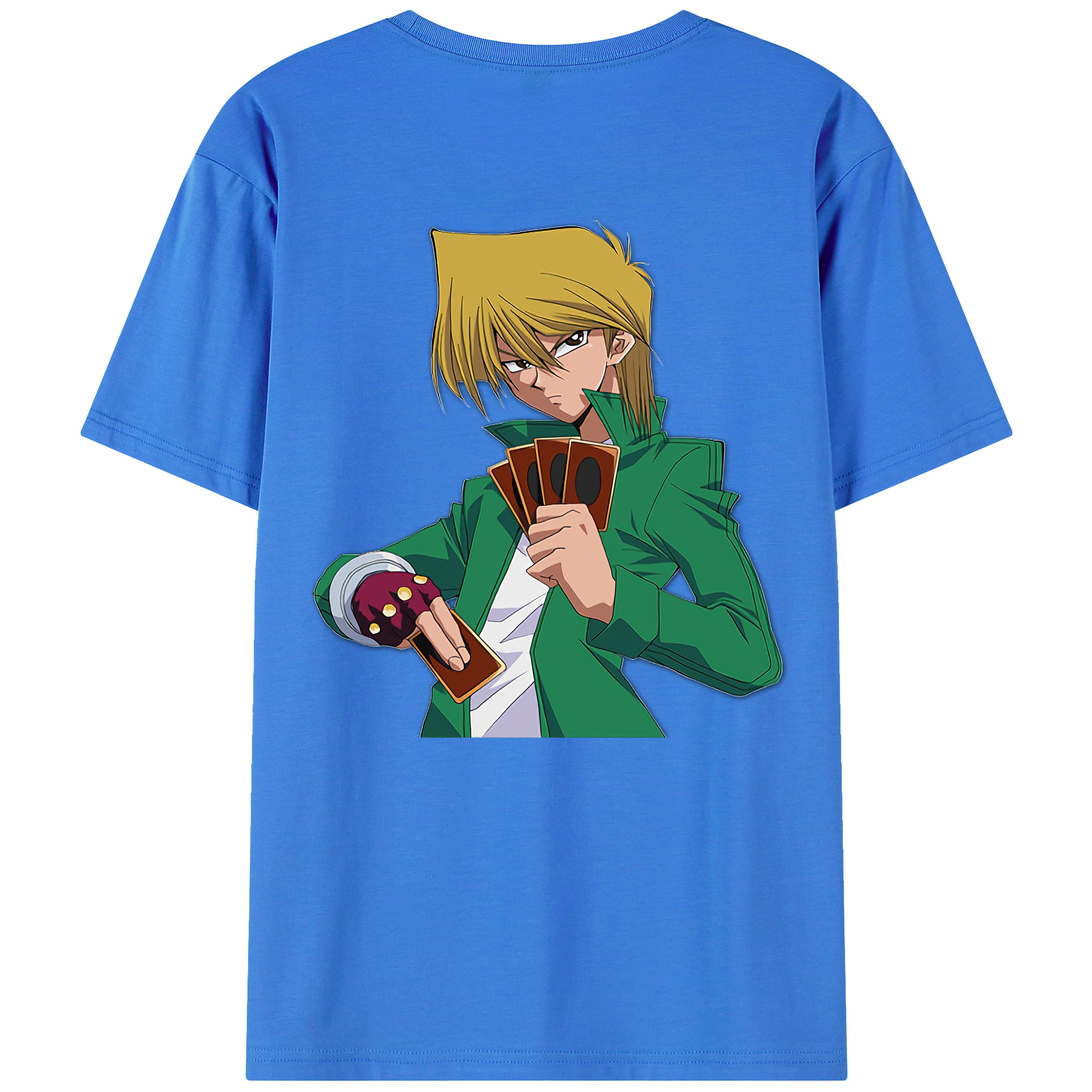 （画像用） 遊☆戯☆王 Yu-Gi-Oh! 綿100％ メンズ半袖Tシャツ（バックプリント） 通気性