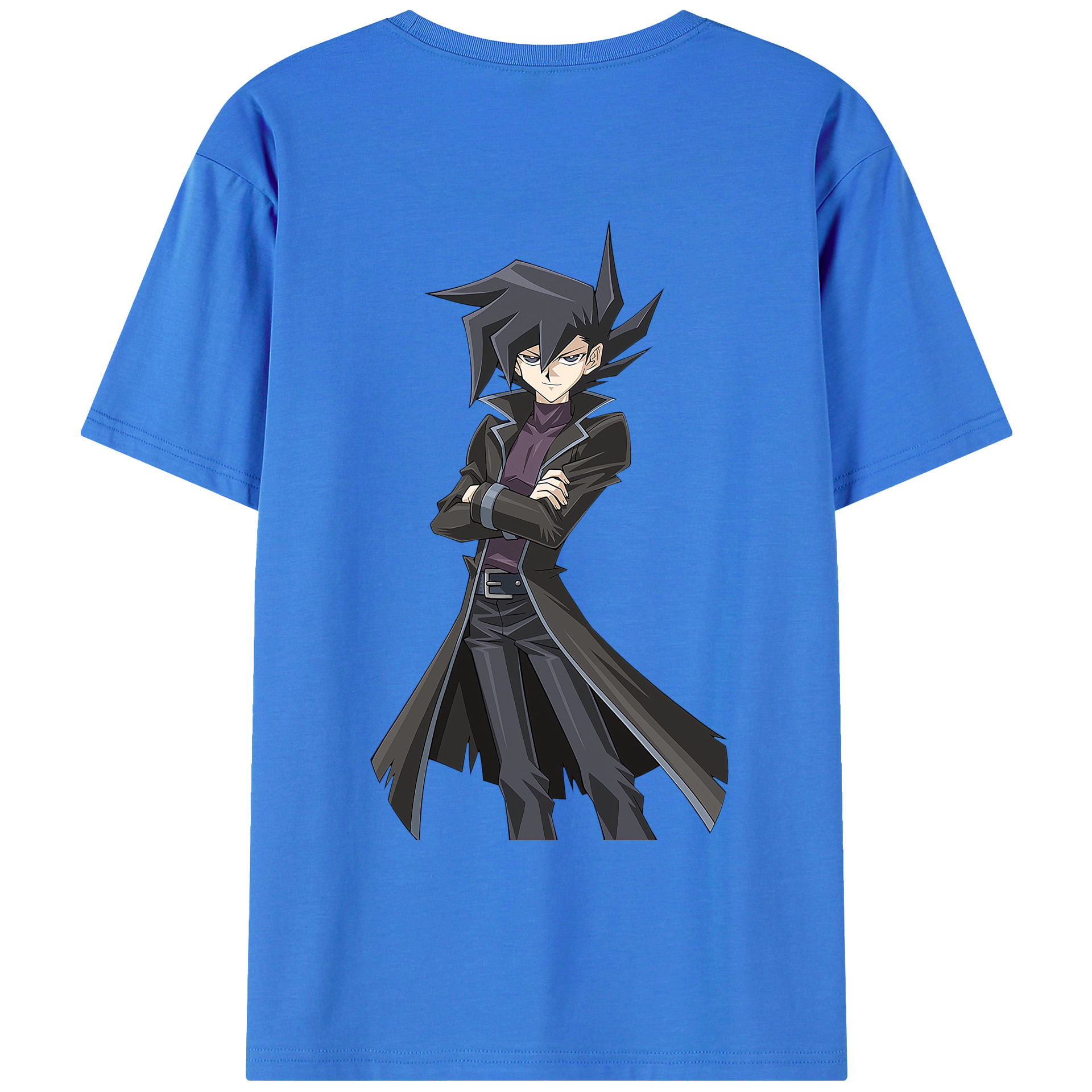 （画像用） 遊☆戯☆王 Yu-Gi-Oh! 綿100％ メンズ半袖Tシャツ（バックプリント） 通気性