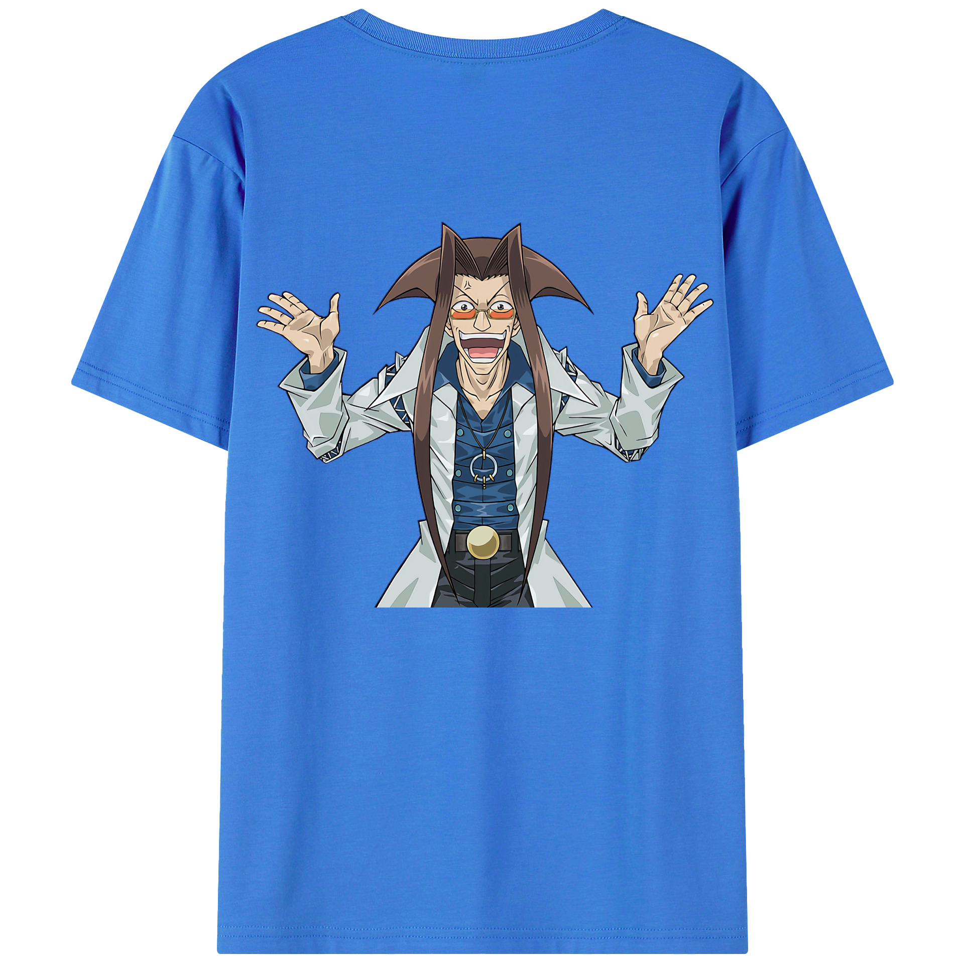 （画像用） 遊☆戯☆王 Yu-Gi-Oh! 綿100％ メンズ半袖Tシャツ（バックプリント） 通気性