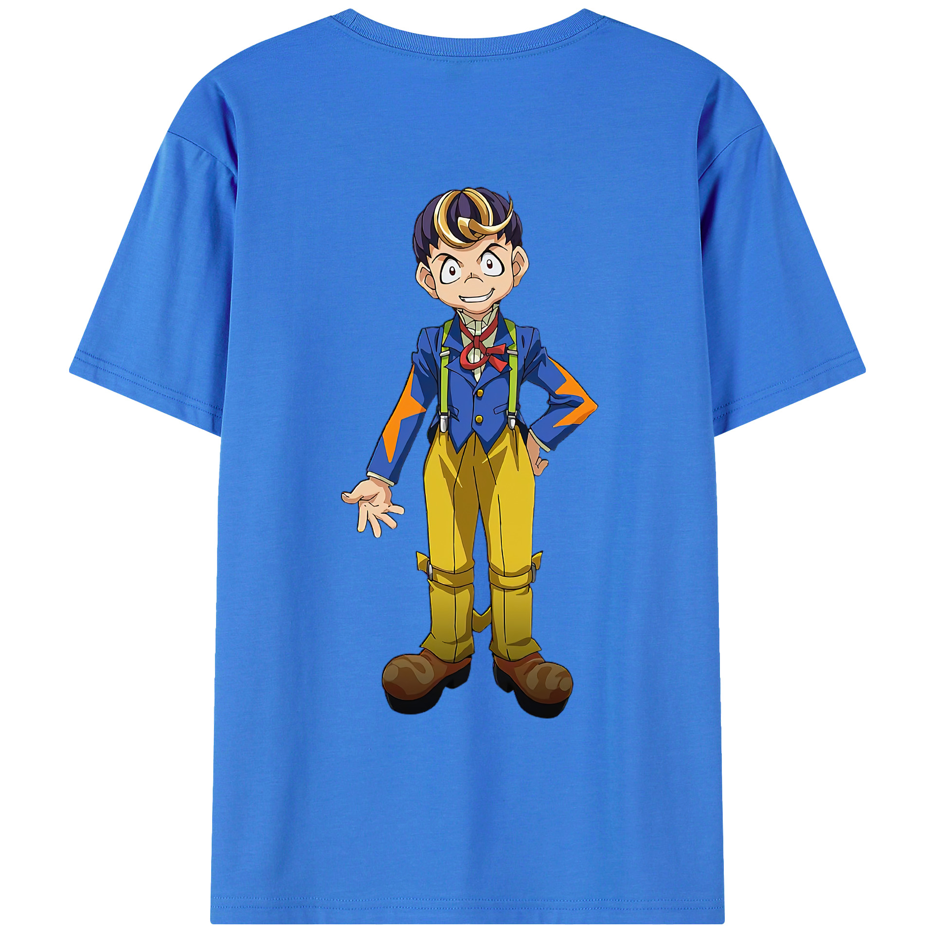 （画像用） 遊☆戯☆王 Yu-Gi-Oh! 綿100％ メンズ半袖Tシャツ（バックプリント） 通気性