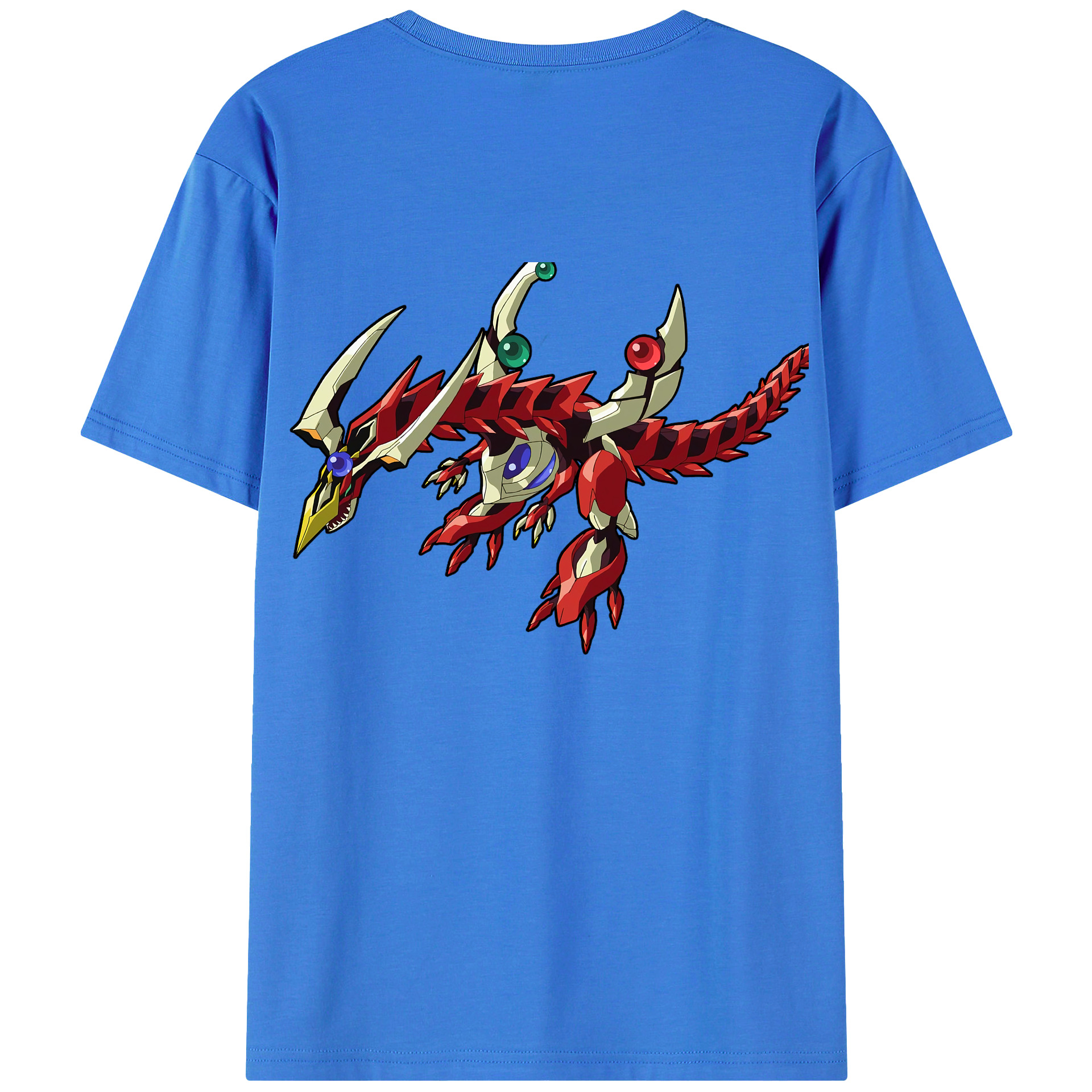 （画像用） 遊☆戯☆王 Yu-Gi-Oh! 綿100％ メンズ半袖Tシャツ（バックプリント） 通気性
