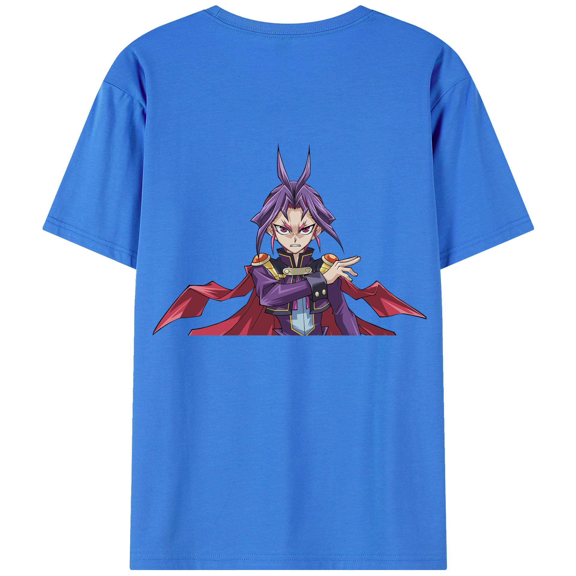 （画像用） 遊☆戯☆王 Yu-Gi-Oh! 綿100％ メンズ半袖Tシャツ（バックプリント） 通気性