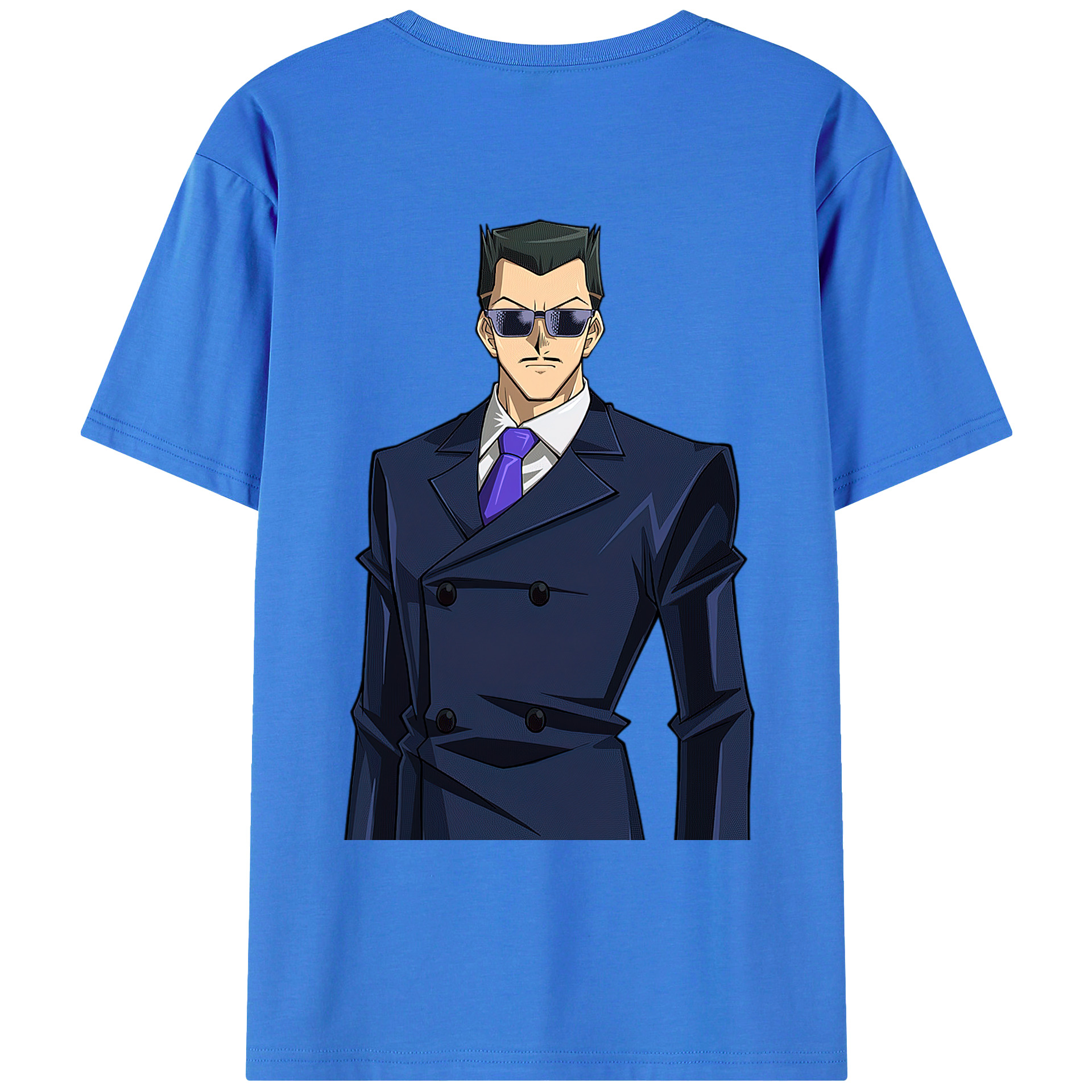 （画像用） 遊☆戯☆王 Yu-Gi-Oh! 綿100％ メンズ半袖Tシャツ（バックプリント） 通気性
