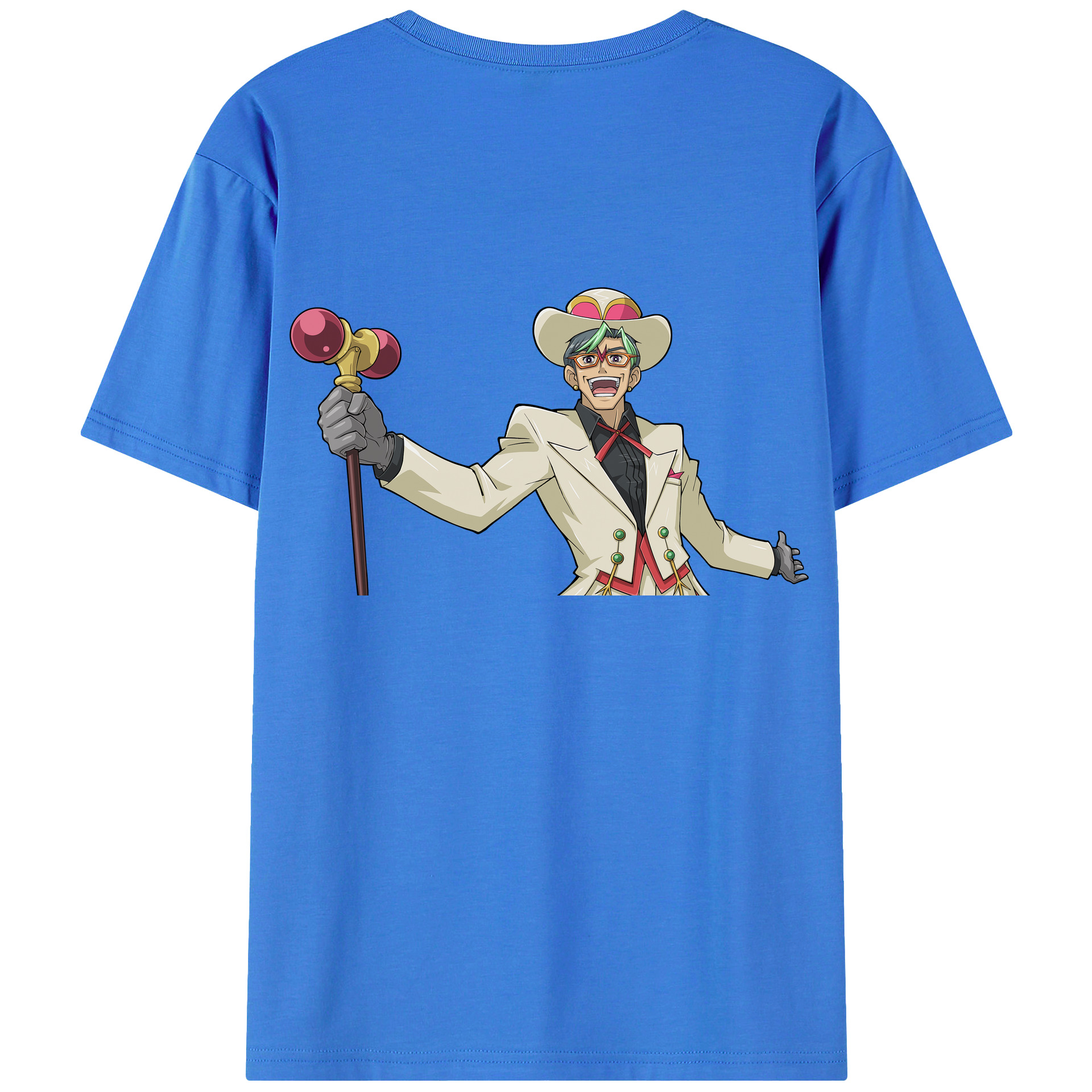 （画像用） 遊☆戯☆王 Yu-Gi-Oh! 綿100％ メンズ半袖Tシャツ（バックプリント） 通気性
