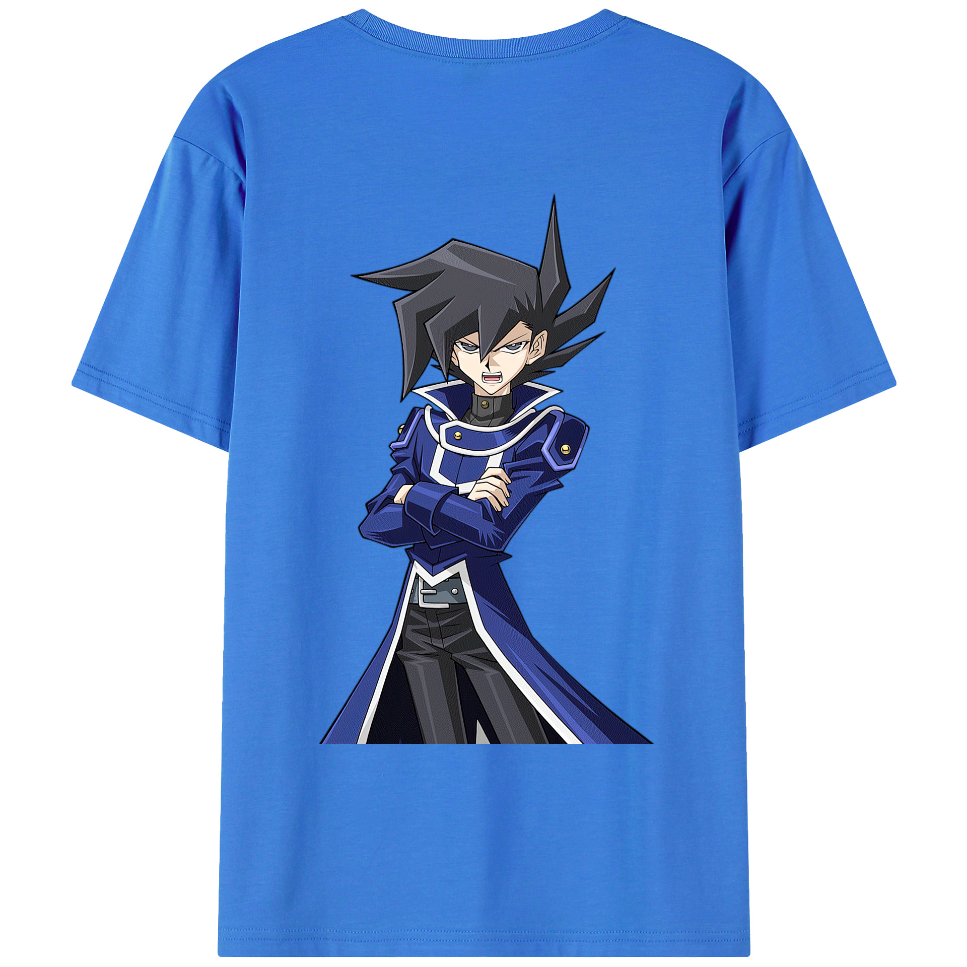 （画像用） 遊☆戯☆王 Yu-Gi-Oh! 綿100％ メンズ半袖Tシャツ（バックプリント） 通気性