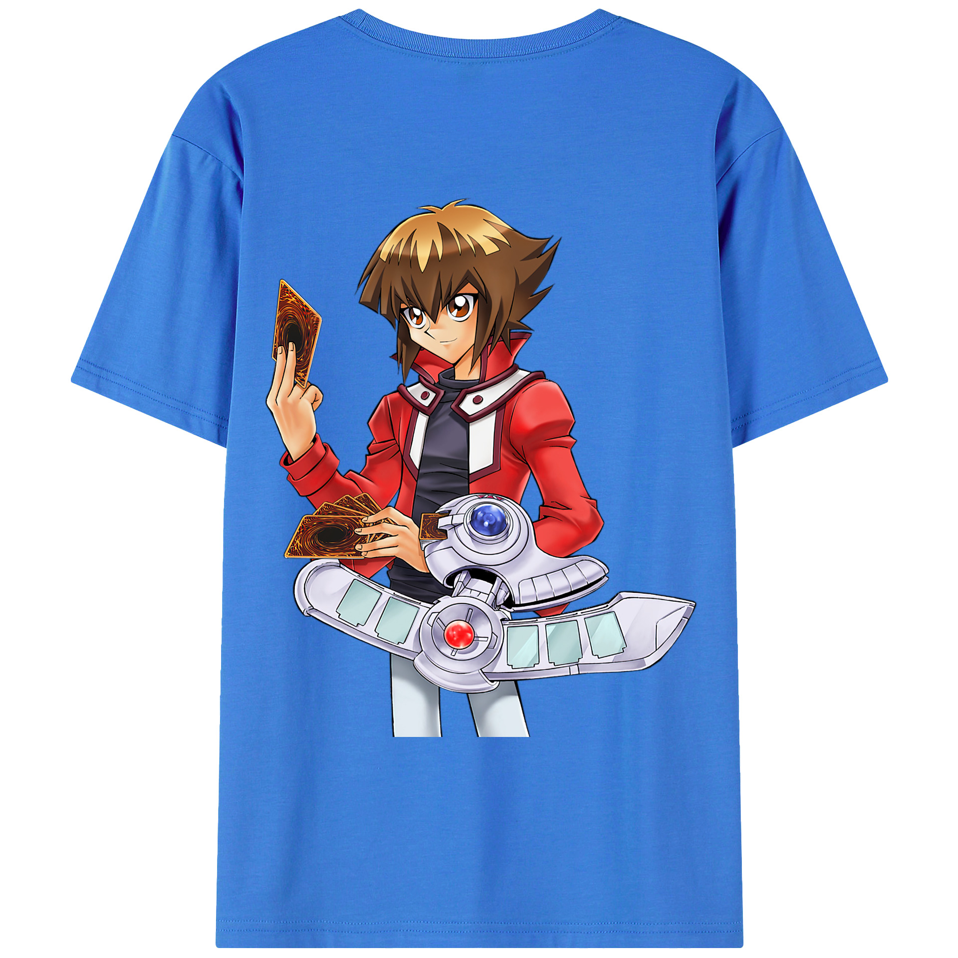 （画像用） 遊☆戯☆王 Yu-Gi-Oh! 綿100％ メンズ半袖Tシャツ（バックプリント） 通気性
