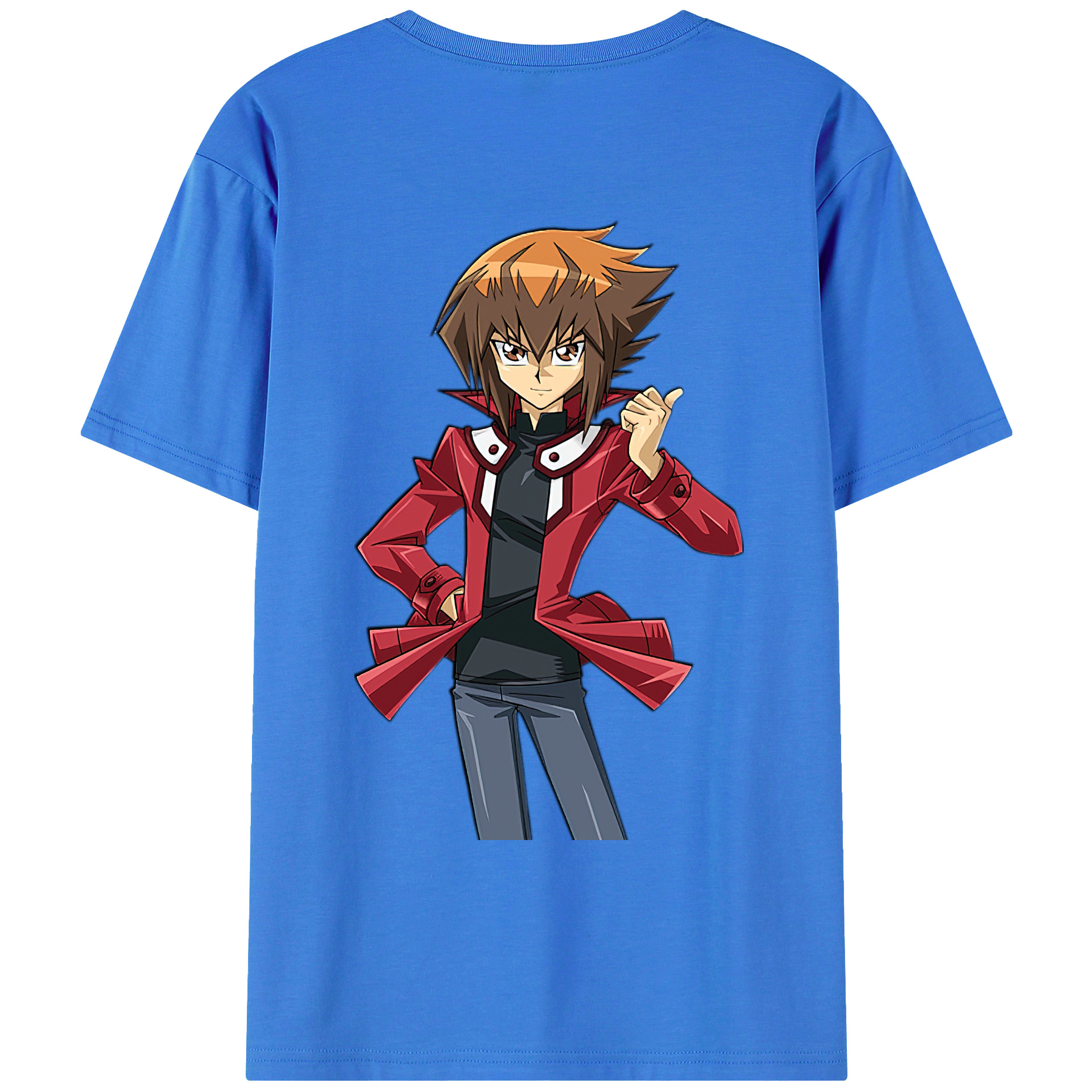 （画像用） 遊☆戯☆王 Yu-Gi-Oh! 綿100％ メンズ半袖Tシャツ（バックプリント） 通気性