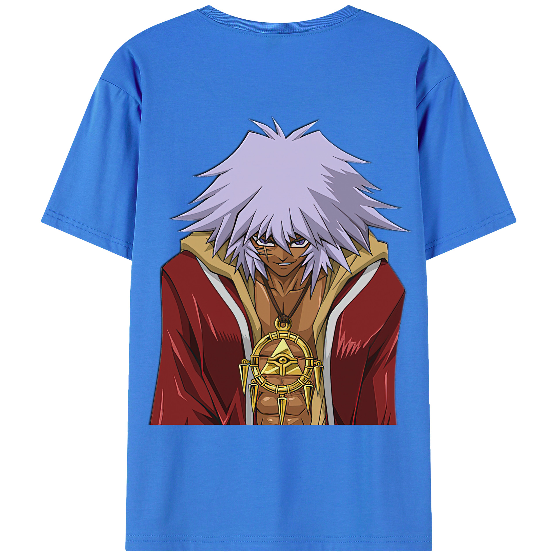 （画像用） 遊☆戯☆王 Yu-Gi-Oh! 綿100％ メンズ半袖Tシャツ（バックプリント） 通気性