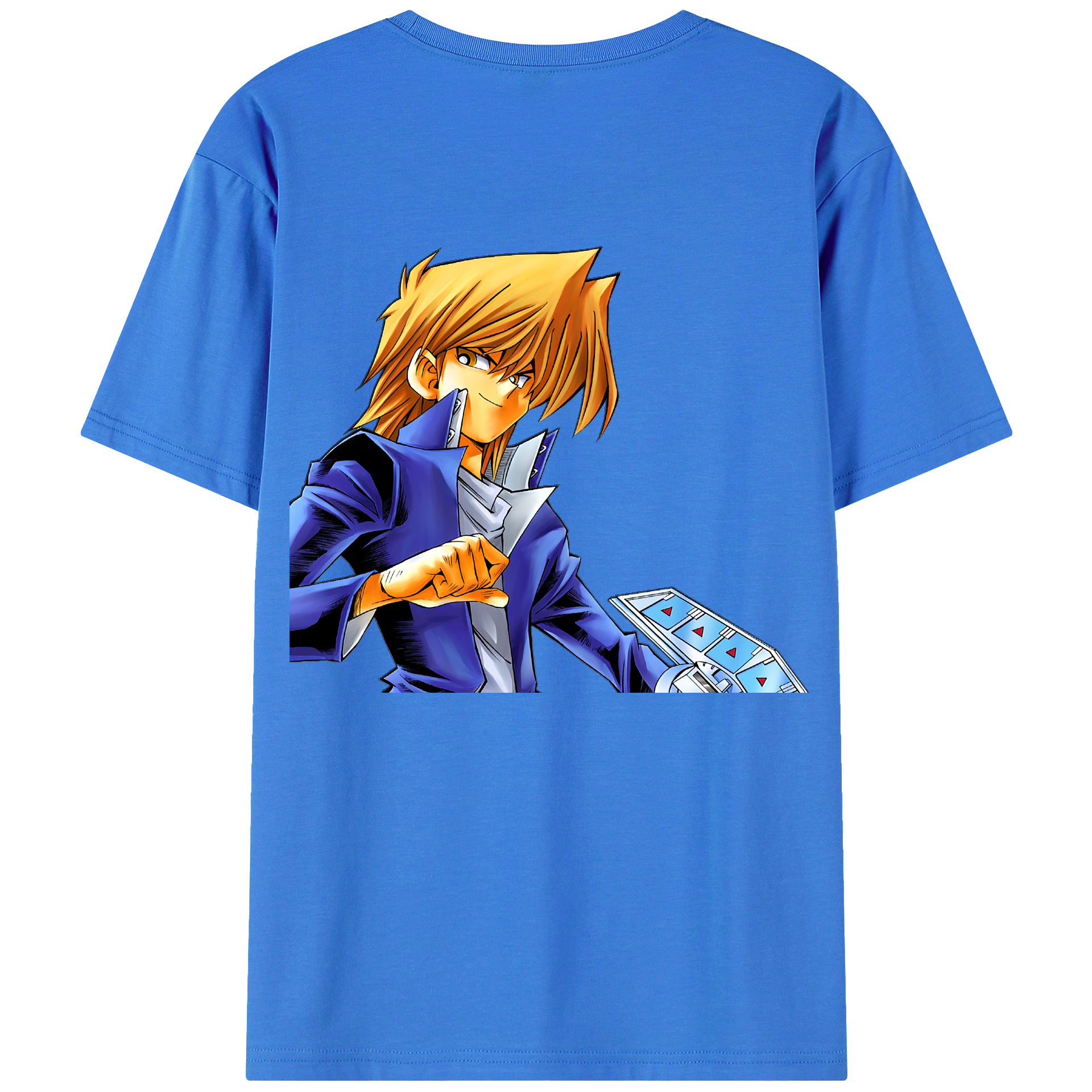 （画像用） 遊☆戯☆王 Yu-Gi-Oh! 綿100％ メンズ半袖Tシャツ（バックプリント） 通気性