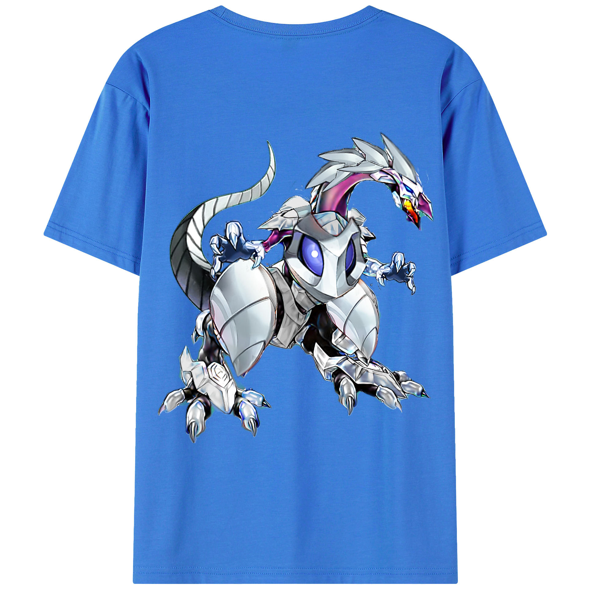 （画像用） 遊☆戯☆王 Yu-Gi-Oh! 綿100％ メンズ半袖Tシャツ（バックプリント） 通気性