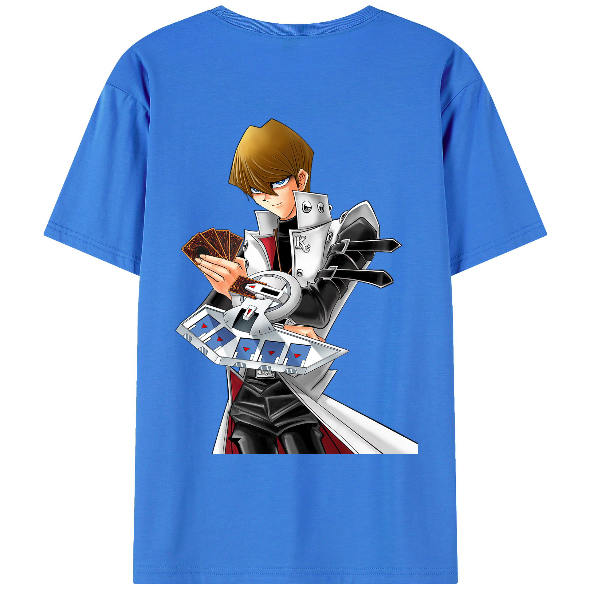 （画像用） 遊☆戯☆王 Yu-Gi-Oh! 綿100％ メンズ半袖Tシャツ（バックプリント） 通気性
