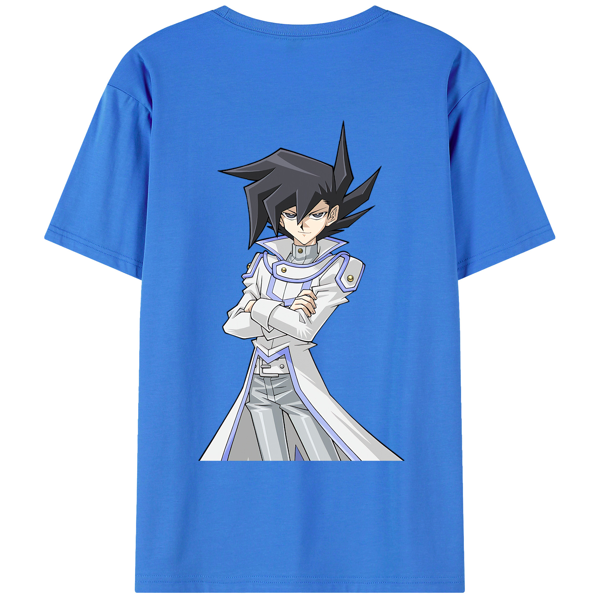 （画像用） 遊☆戯☆王 Yu-Gi-Oh! 綿100％ メンズ半袖Tシャツ（バックプリント） 通気性