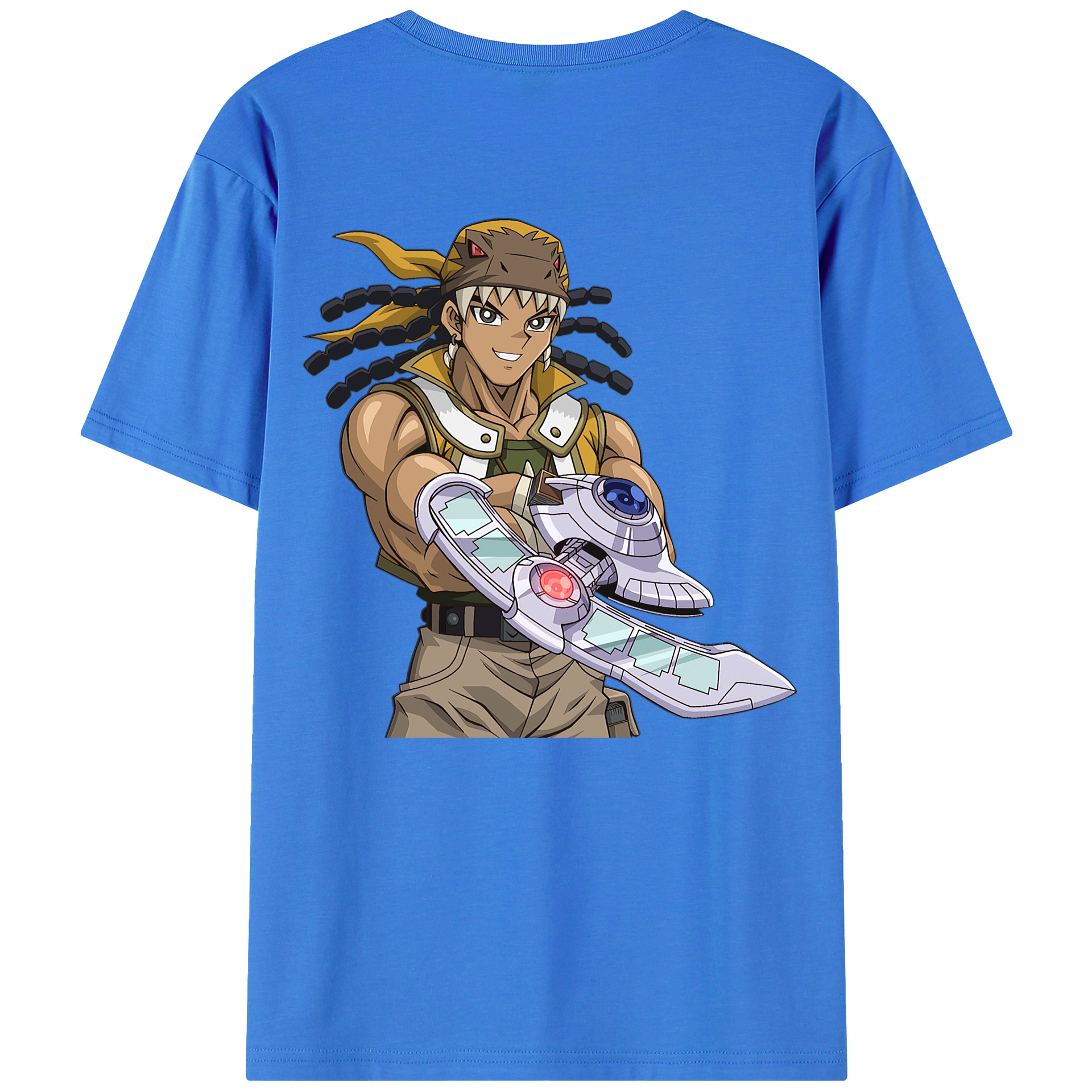 （画像用） 遊☆戯☆王 Yu-Gi-Oh! 綿100％ メンズ半袖Tシャツ（バックプリント） 通気性