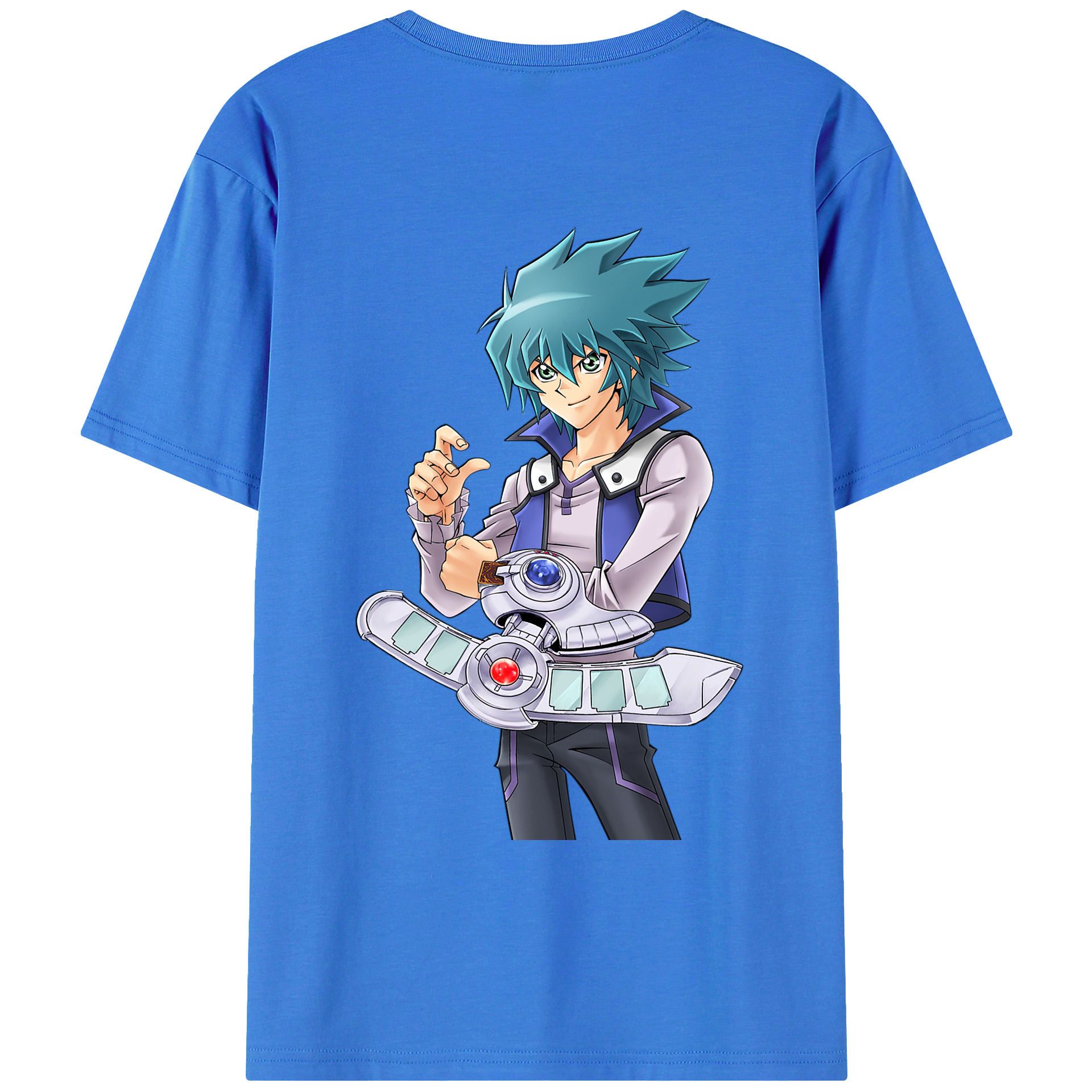 （画像用） 遊☆戯☆王 Yu-Gi-Oh! 綿100％ メンズ半袖Tシャツ（バックプリント） 通気性