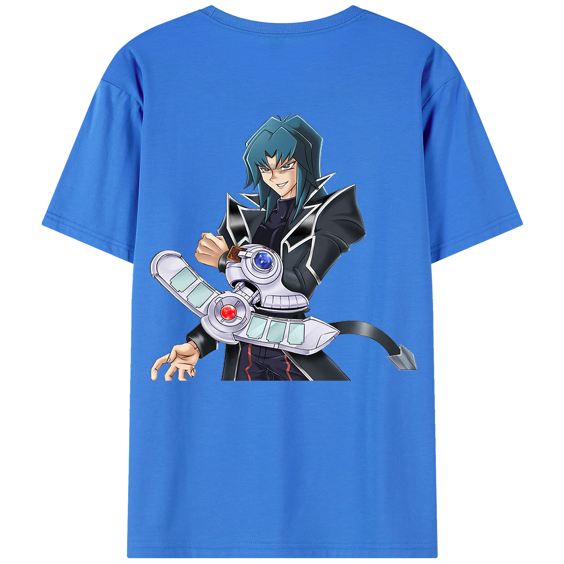 （画像用） 遊☆戯☆王 Yu-Gi-Oh! 綿100％ メンズ半袖Tシャツ（バックプリント） 通気性